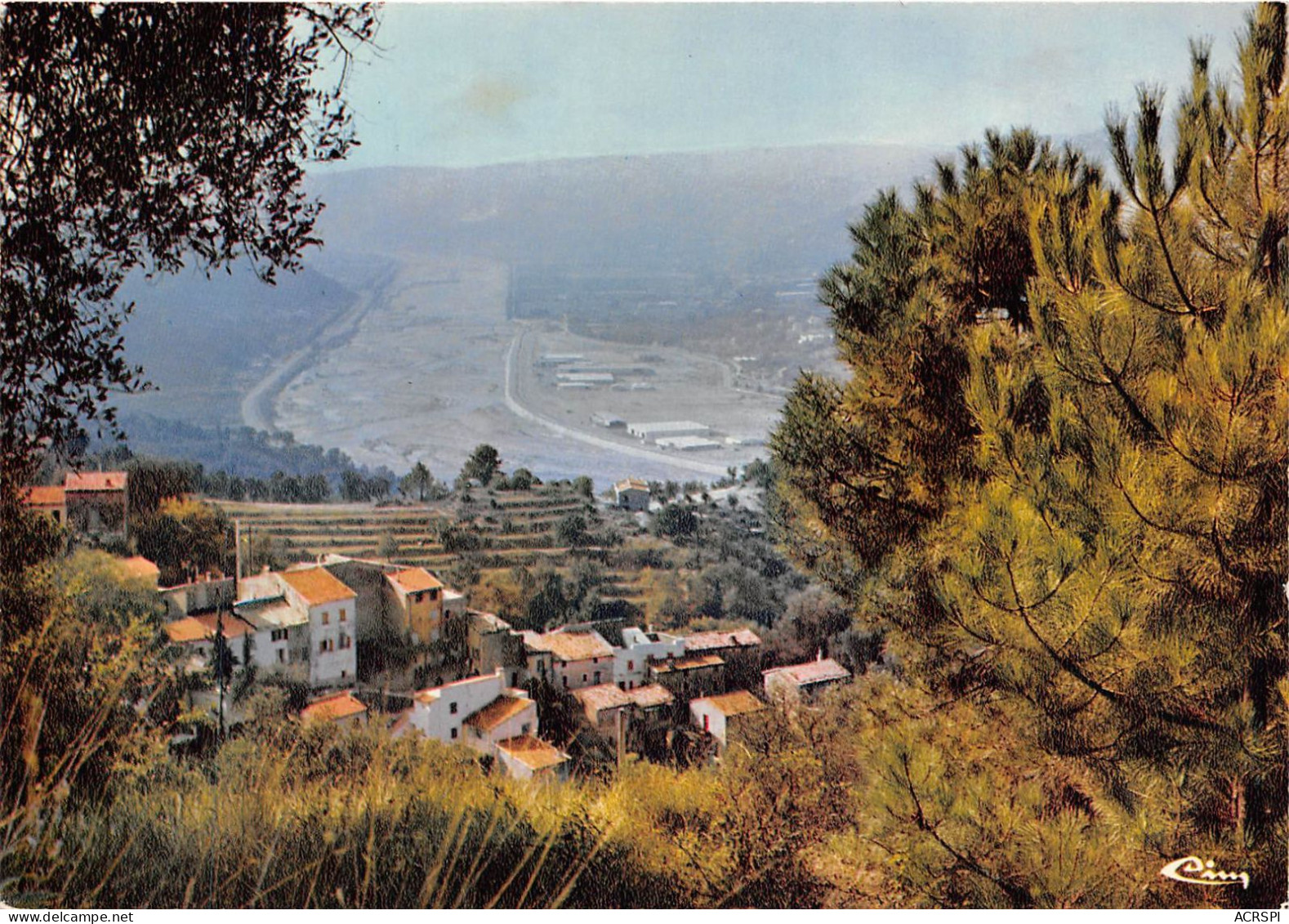 CASTAGNIERS Le Village Vue Sur La Vallée  5  (scan Recto-verso) OO 0916 - Gourdon