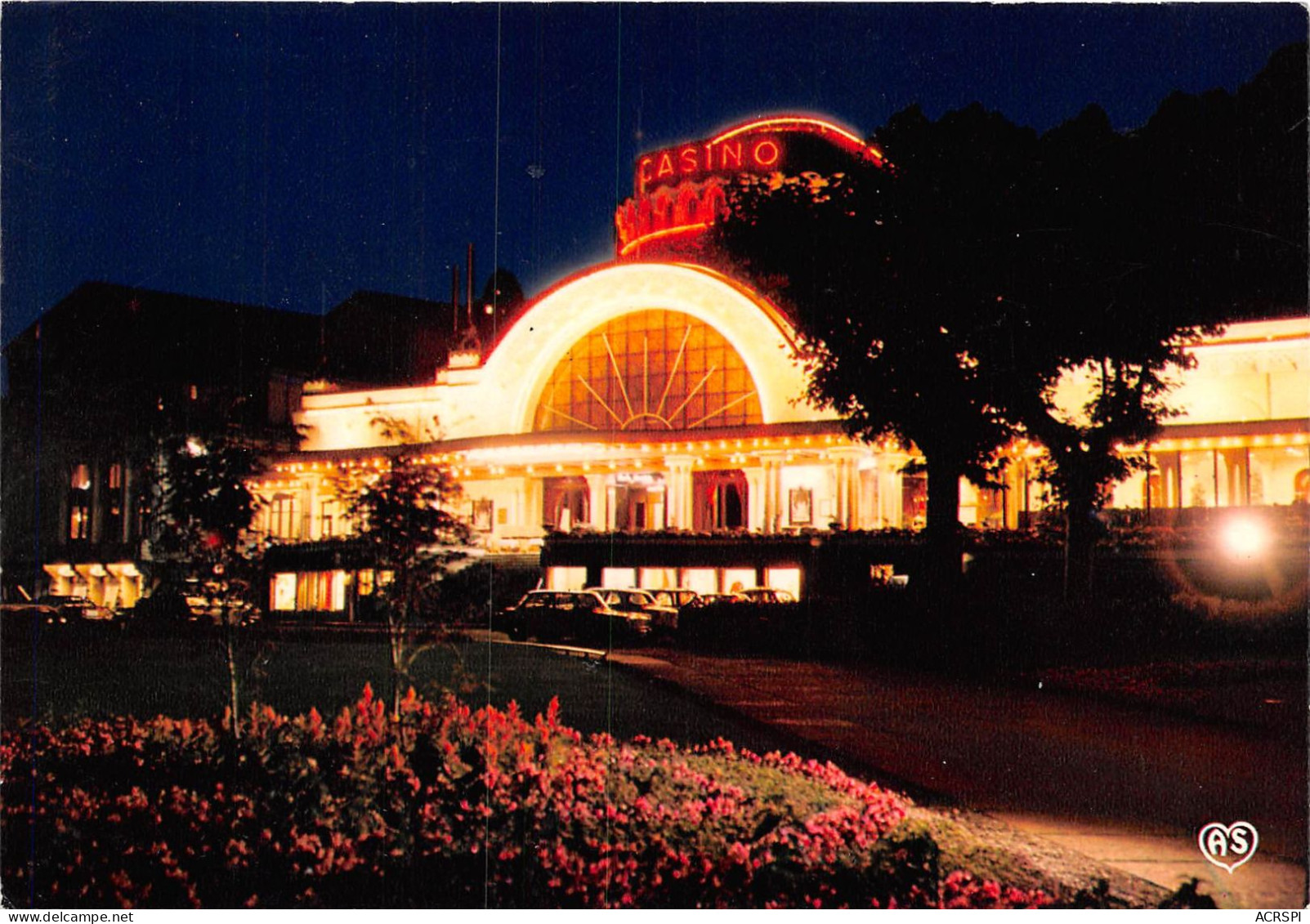 EVIAN LES BAINS  Le Casino La Nuit  40 (scan Recto-verso) OO 0911 - Evian-les-Bains