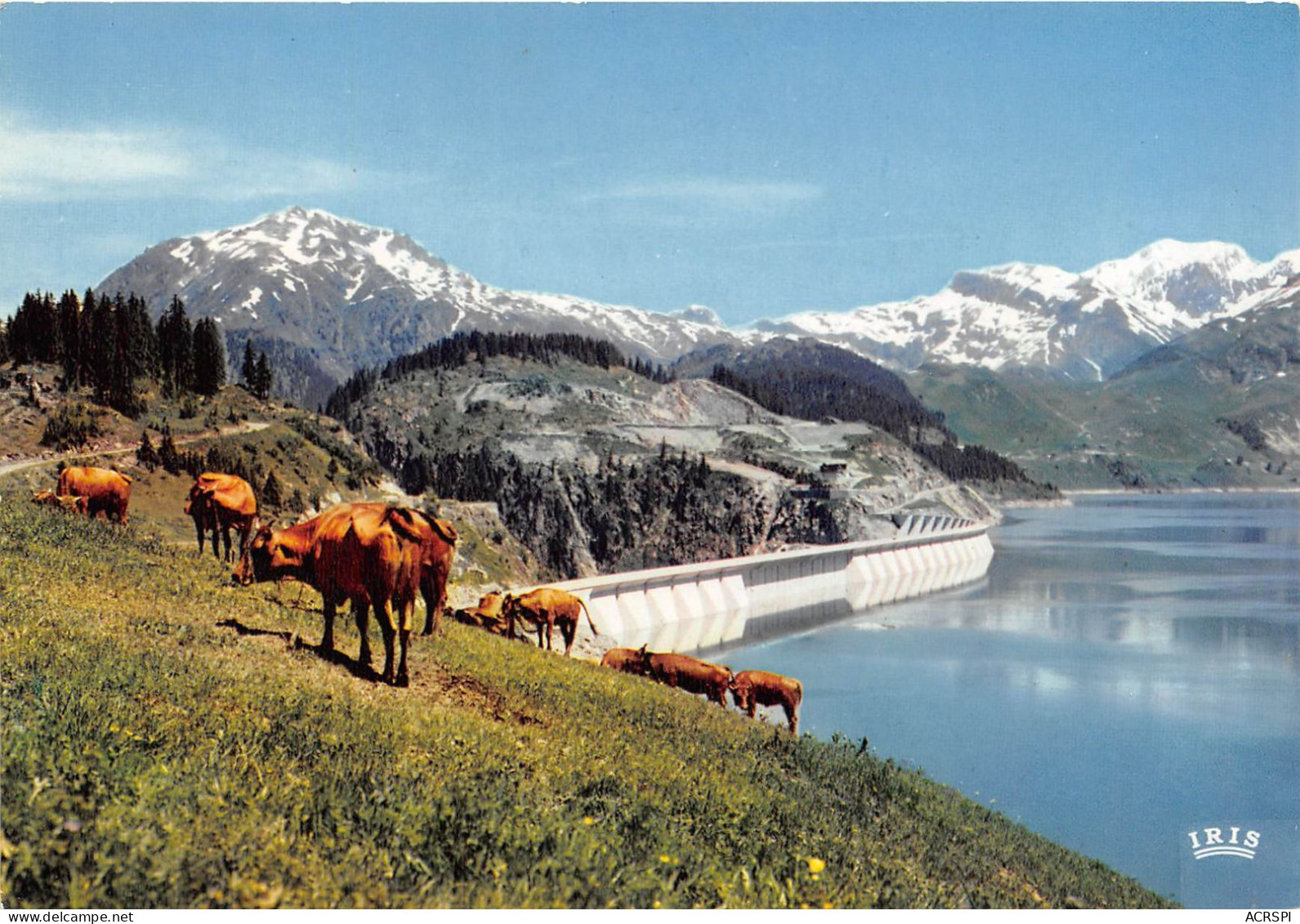 ARECHES-BEAUFORT--Le Barrage De Roselend--Dans Le Fond,le Roc Du Vent 7  (scan Recto-verso) OO 0911 - Modane