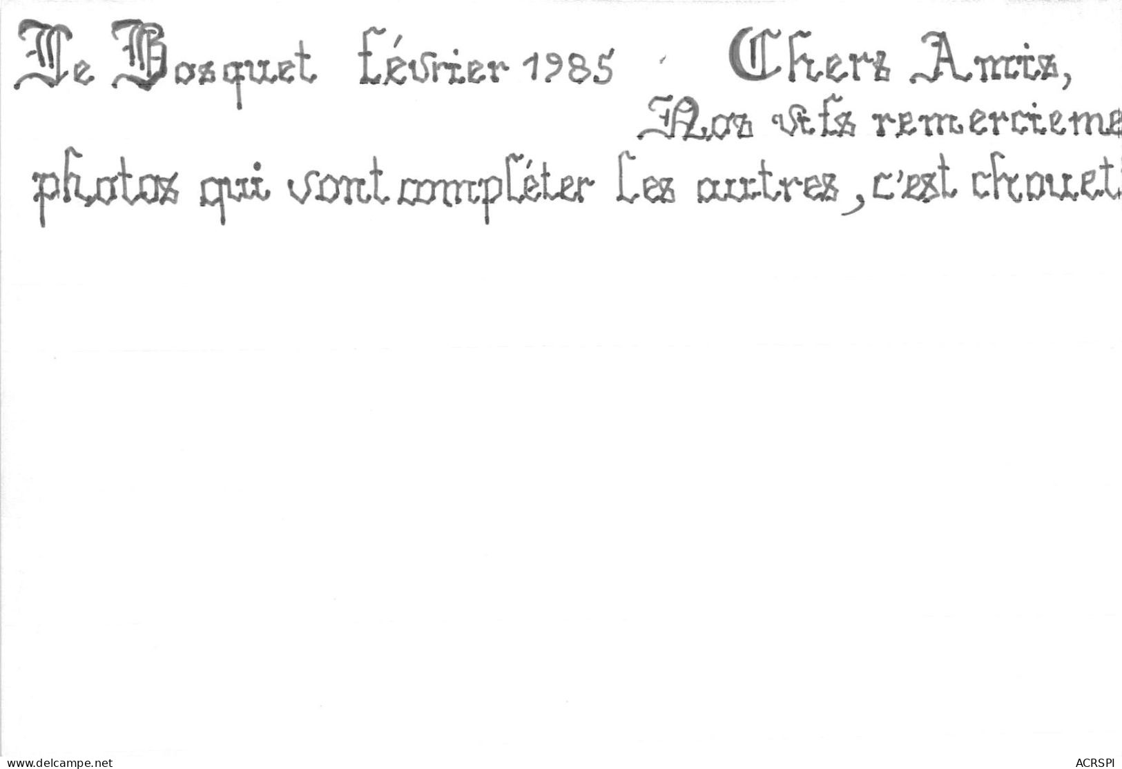 LE BOSQUET En 1985 Le Lavoir   19  (scan Recto-verso) OO 0908 - Autres & Non Classés