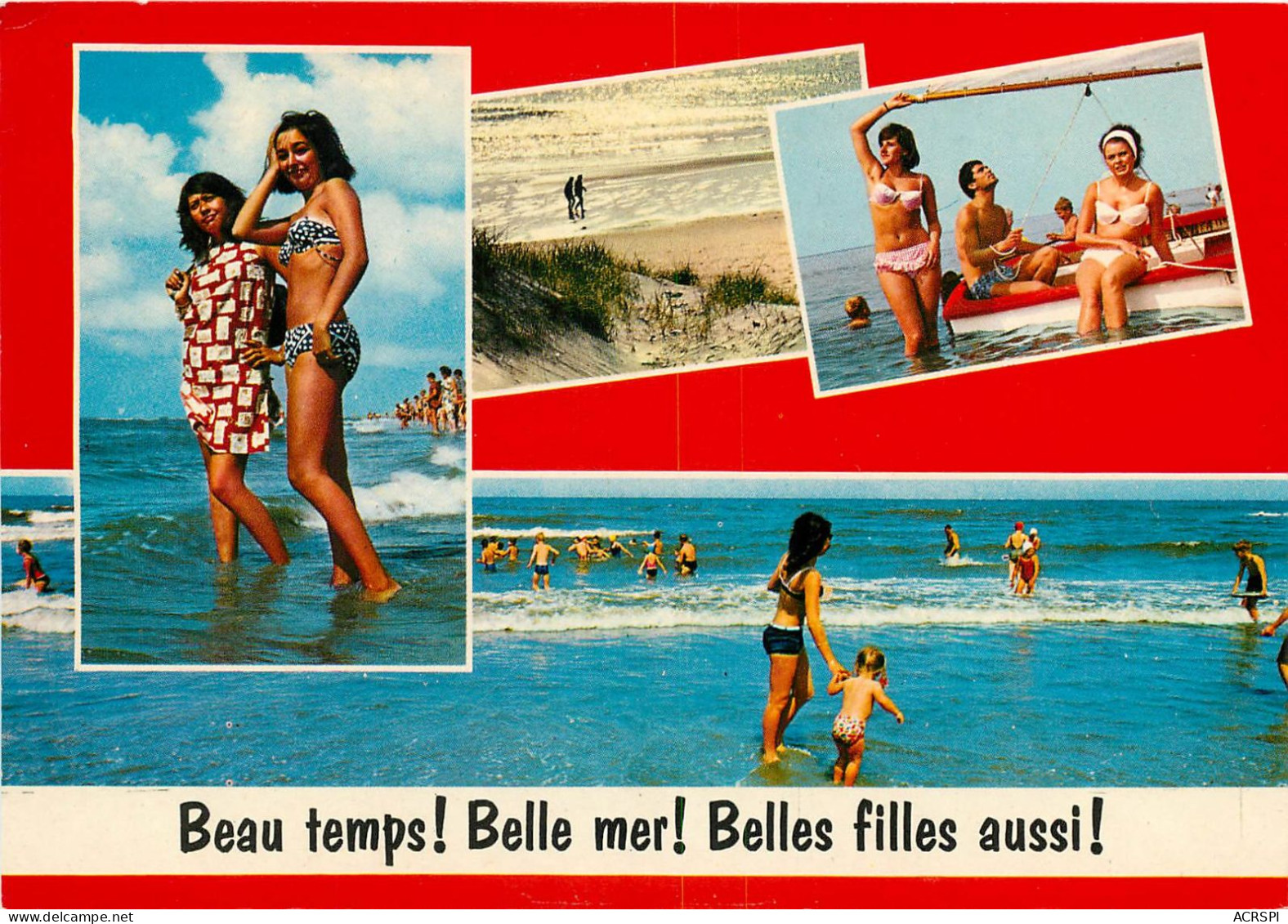 PIN UPS   Belles Filles Femmes Au Bord De La Mer18  (scan Recto-verso) OO 0904 - Pin-Ups