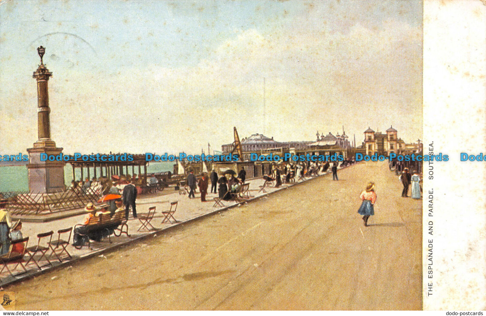 R061230 The Esplanade And Parade. Southsea. Tuck. View. 1903 - Monde