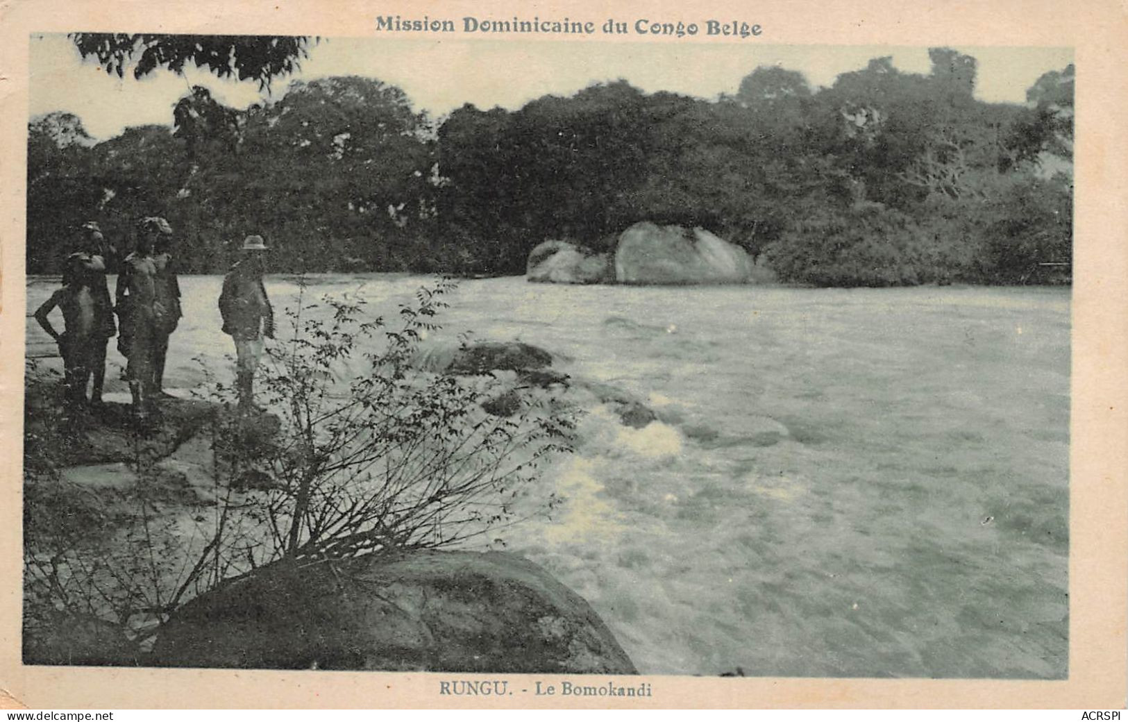 CONGO BELGE - MISSION DOMINICAINE - RUNGU - LE BOMOKANDI  (scan Recto-verso) OO 0970 - Belgian Congo