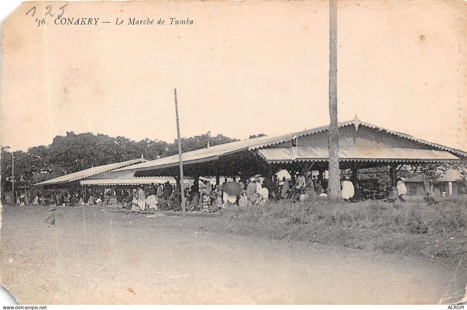 GUINEE Francaise  Le Marche De TUMBO Conakry (scan Recto-verso) OO 0963 - Französisch-Guinea