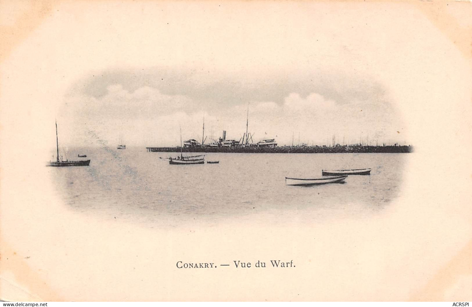 GUINEE FRANCAISE CONAKRY Vue Du WARF  (scan Recto-verso) OO 0957 - Guinée Française