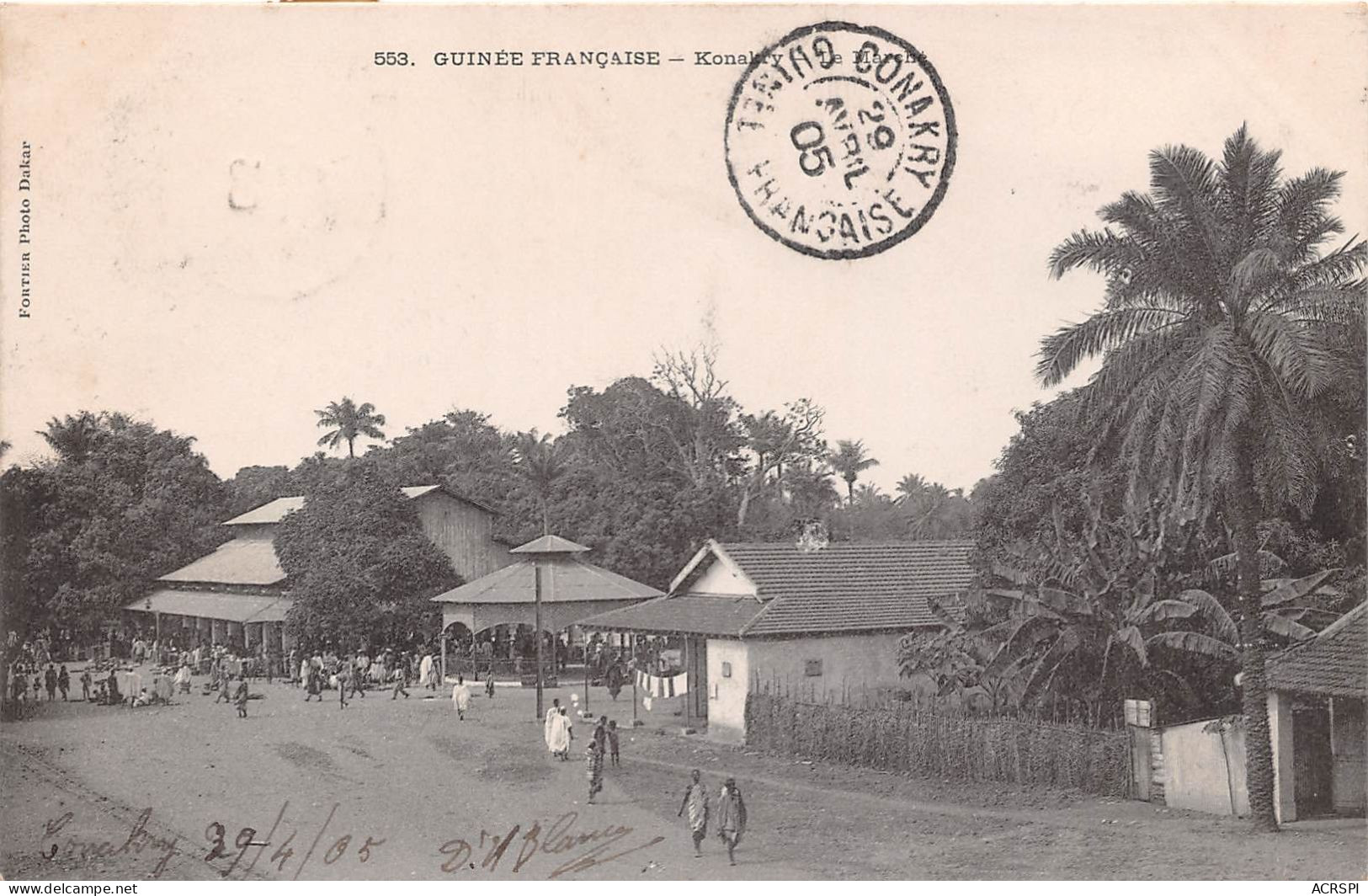 Guinée Française  CONAKRY   Le Marche   (scan Recto-verso) OO 0956 - Guinea Francese