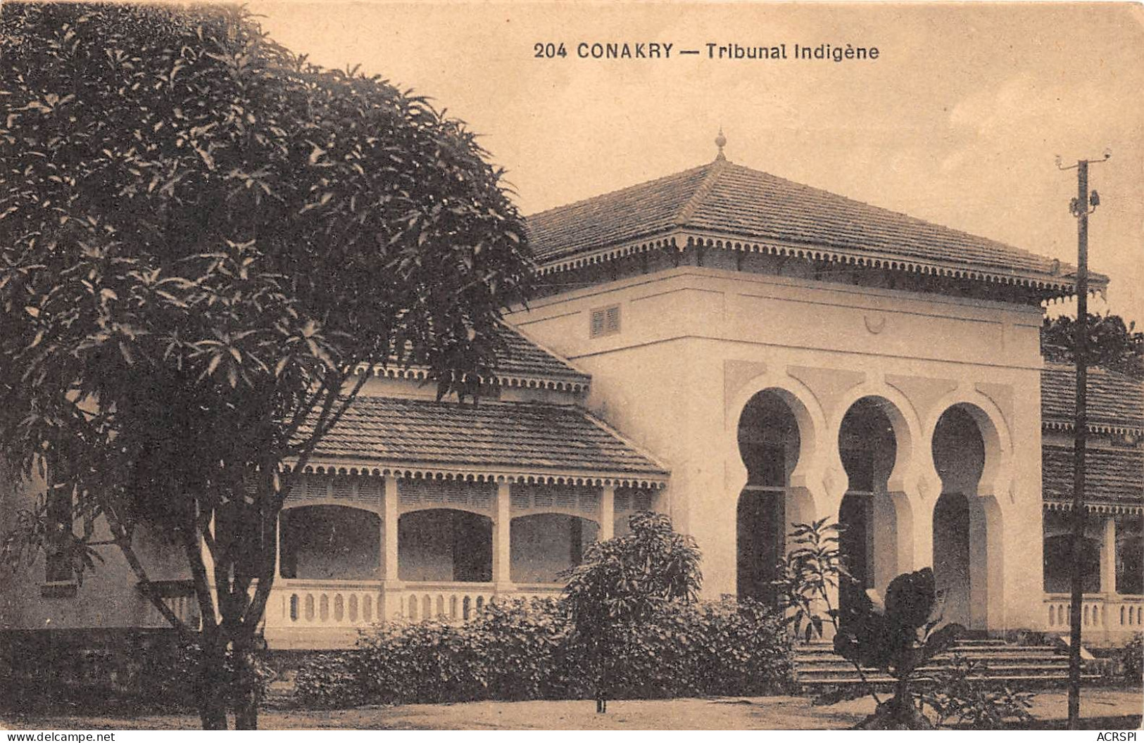 Guinée Française  CONAKRY   TRIBUNAL INDIGENE    (scan Recto-verso) OO 0956 - Guinea Francese