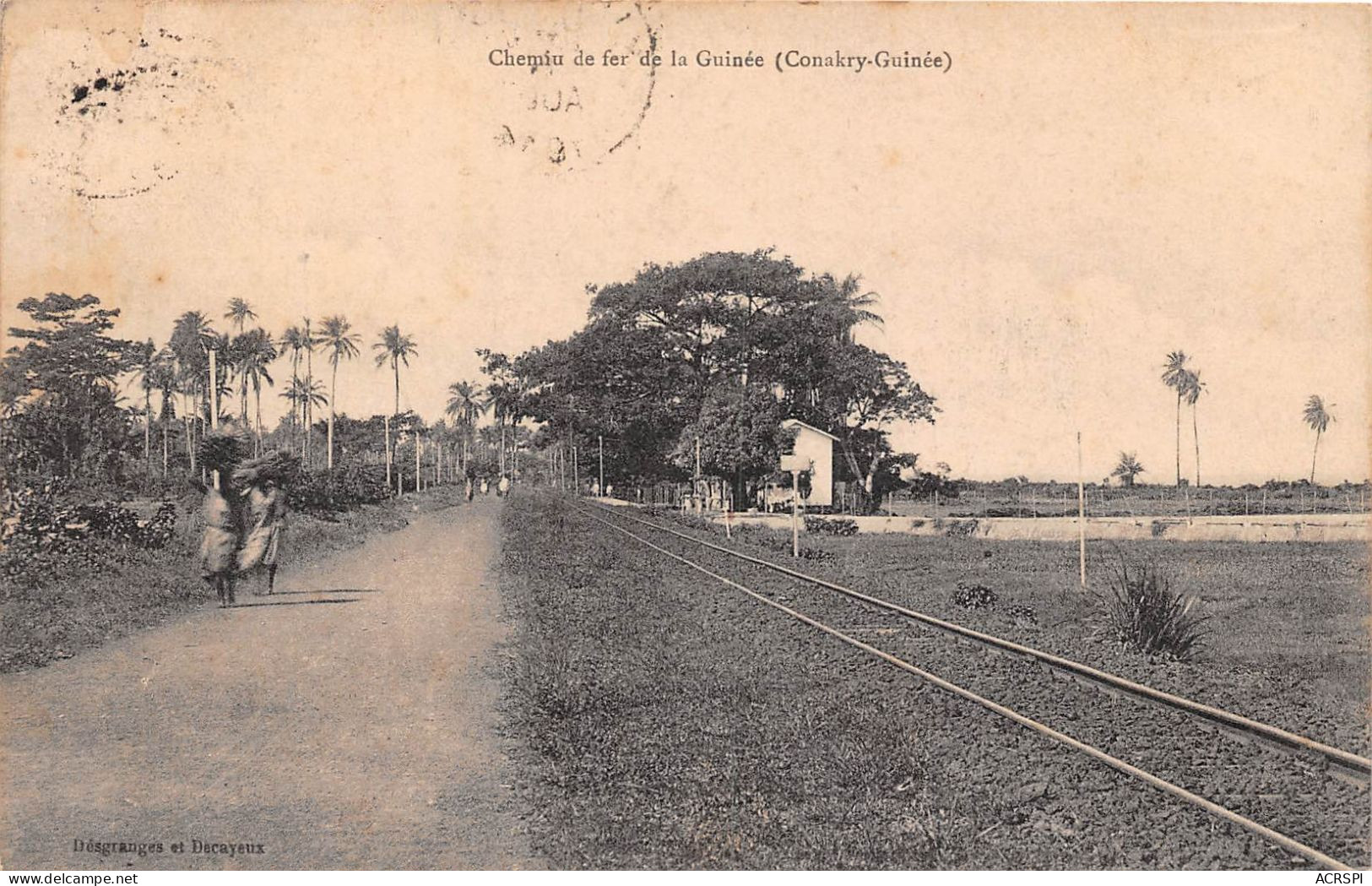 Guinée Française  CONAKRY  Chemin De Fer De La Guinee Gare Et Rails   Petite Vitesse   (scan Recto-verso) OO 0956 - Französisch-Guinea