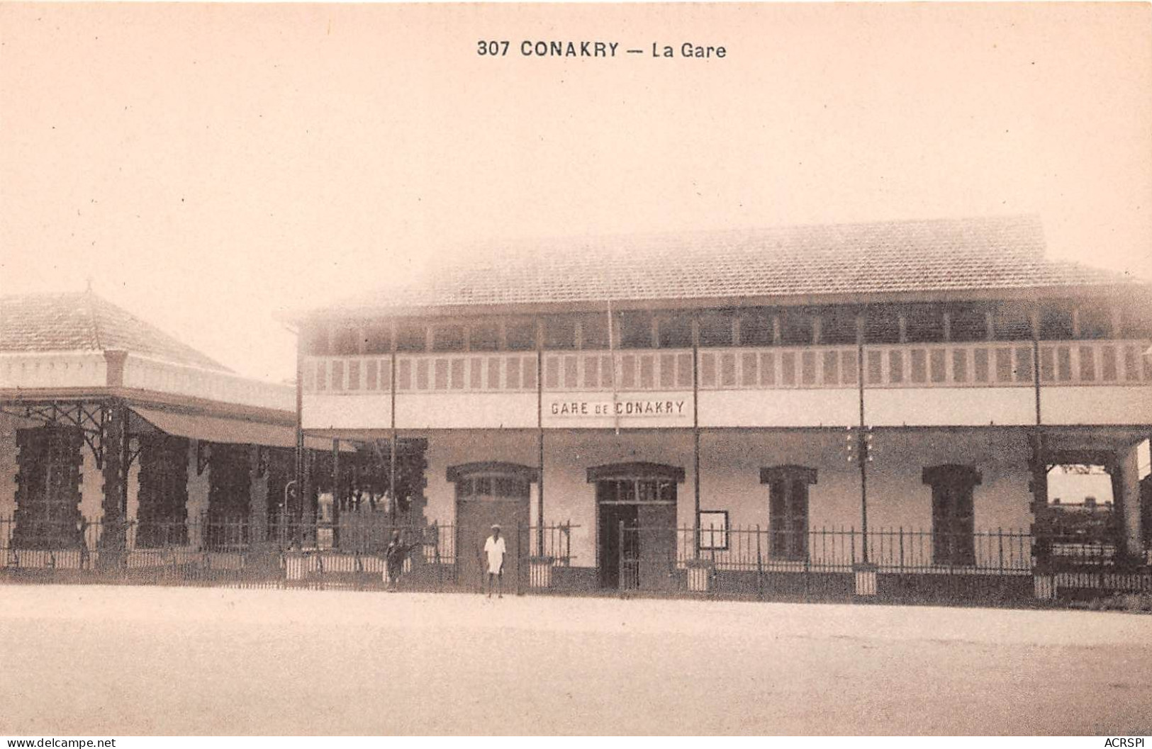 Guinée Française  CONAKRY  LA GARE Vierge Non Circulé  (scan Recto-verso) OO 0956 - Guinée Française