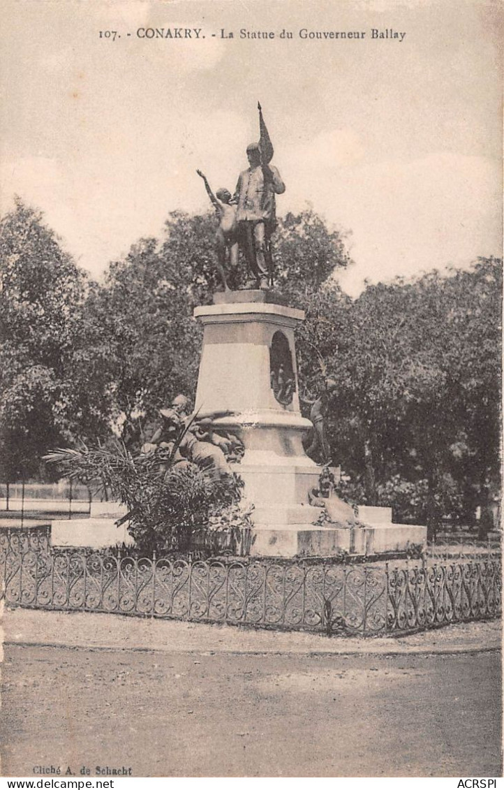 GUINEE Francaise  CONAKRY    Statue Du Gouverneur Ballay    (scan Recto-verso) OO 0951 - Guinea Francese