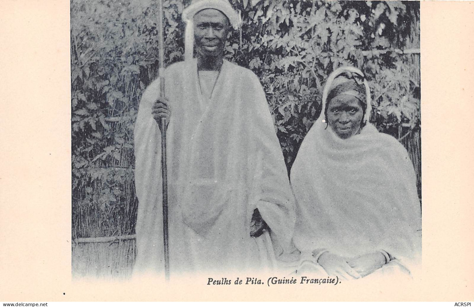 GUINEE Francaise Couple PEULH  De PITA  (scan Recto-verso) OO 0950 - Guinée Française