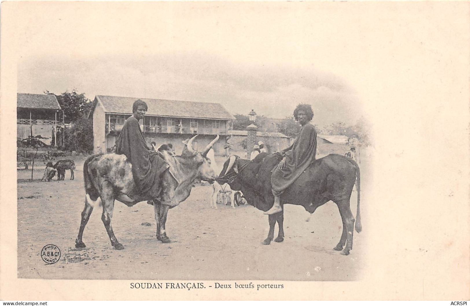 MALI  Soudan Francais Kayes Deux Boeufs Porteurs 2 Carte Vierge  (scan Recto-verso) OO 0944 - Mali