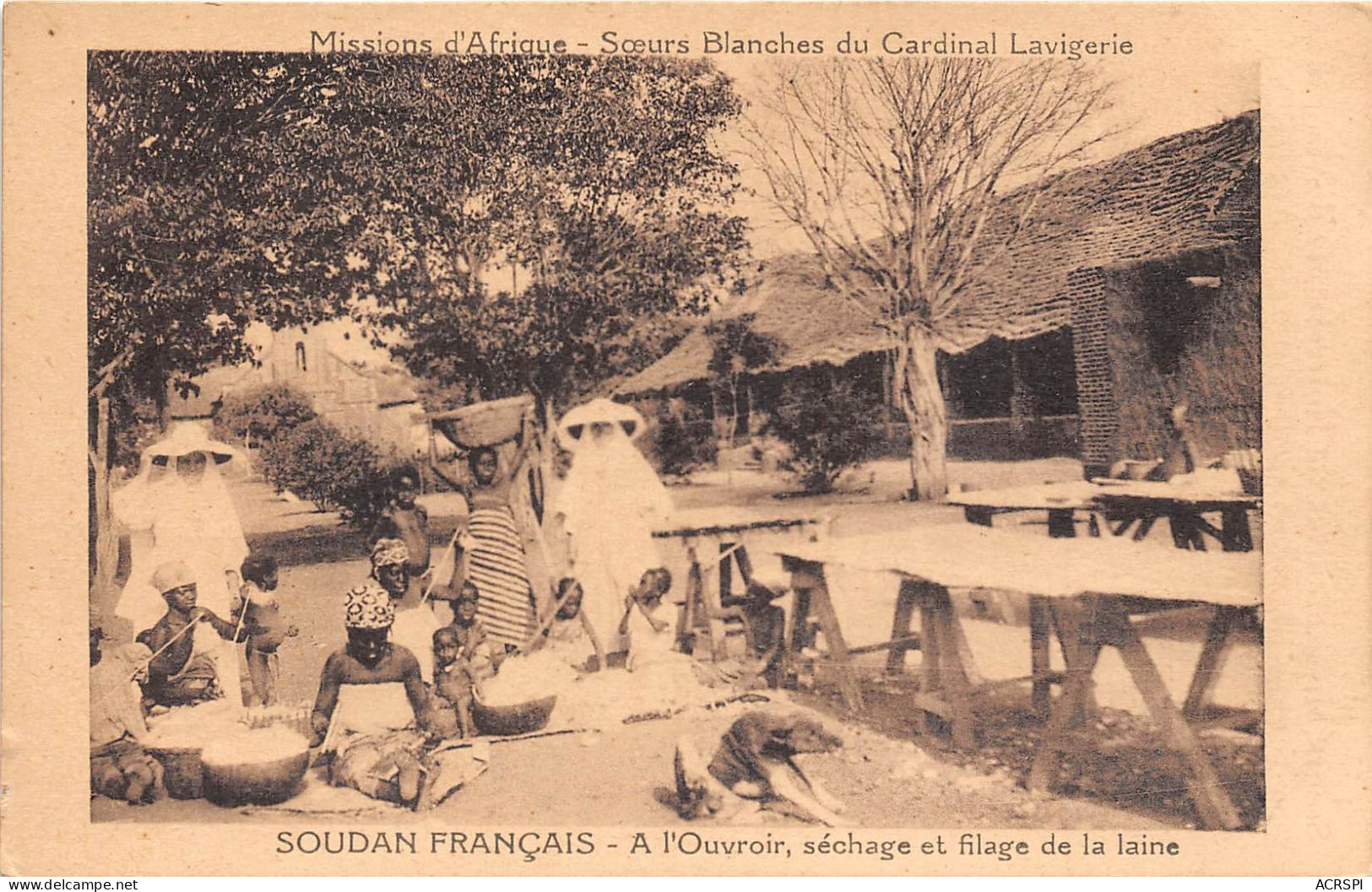MALI Soudan Francais  Ouvroir Sechage Et Filage De La Laine (scan Recto-verso) OO 0945 - Mali