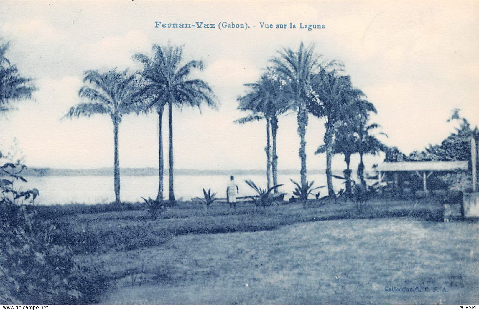 GABON   Fernan Vaz Vue Sur La Lagune Carte Vierge   (scan Recto-verso) OO 0941 - Gabun