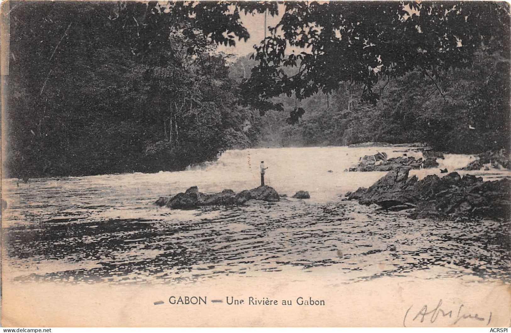 GABON  Une Riviere (scan Recto-verso) OO 0940 - Gabon