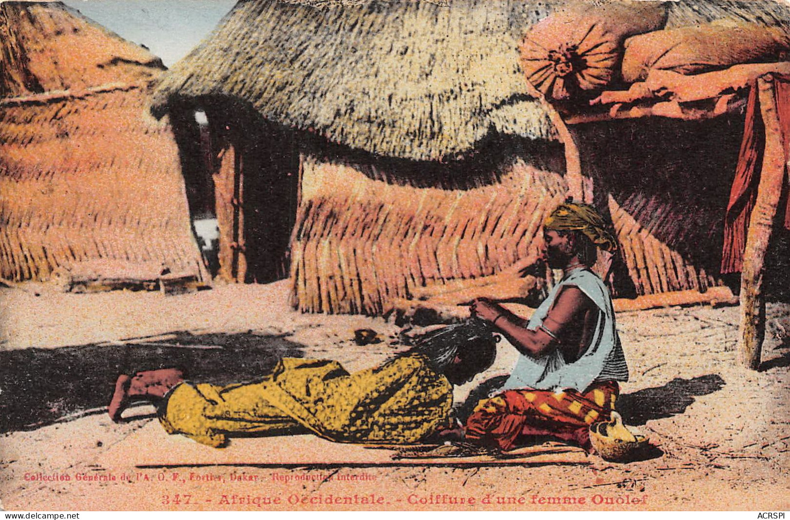 SENEGAL    Coiffure D'une Jeune Femme Ouolof  (scan Recto-verso) OO 0938 - Sénégal