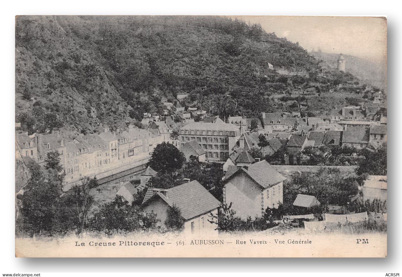 23 , AUBUSSON , Vue Générale , Rue Vaveix Et La Creuse (scan Recto-verso) OO 0935 - Aubusson