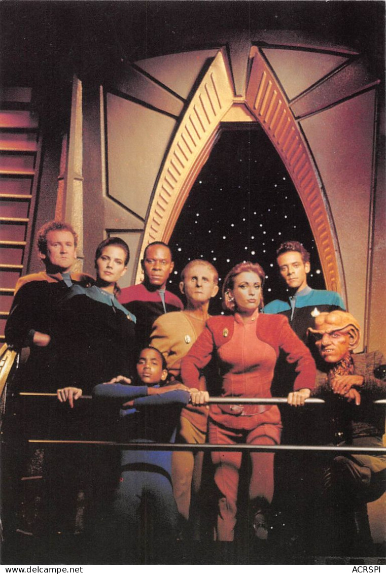 STAR TREK  Photo De Groupe Deep Space Nine  Cinema  Series Acteurs  (scan Recto-verso) OO 0999 - Serie Televisive