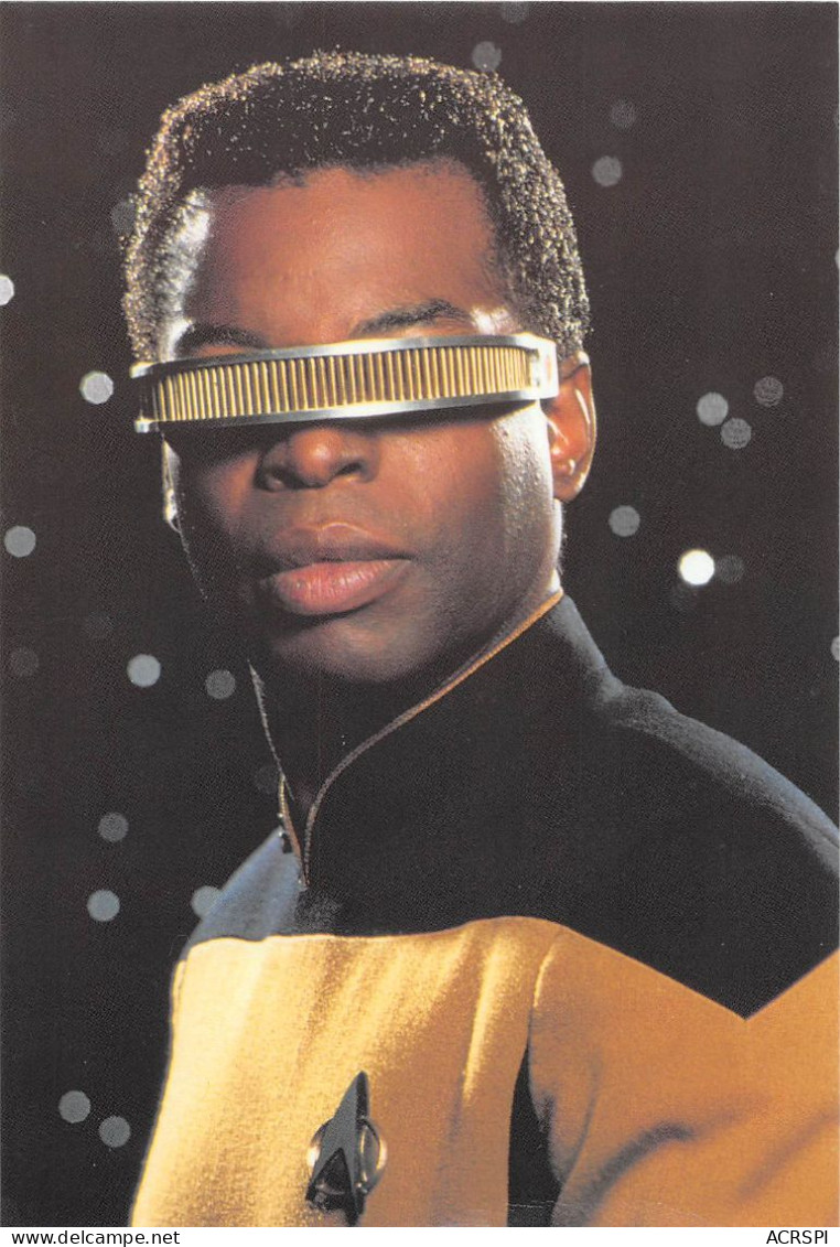 STAR TREK  LA FORGE    The Next Generation  Cinema  Series Acteurs SK-60 (scan Recto-verso) OO 0999 - Serie Televisive