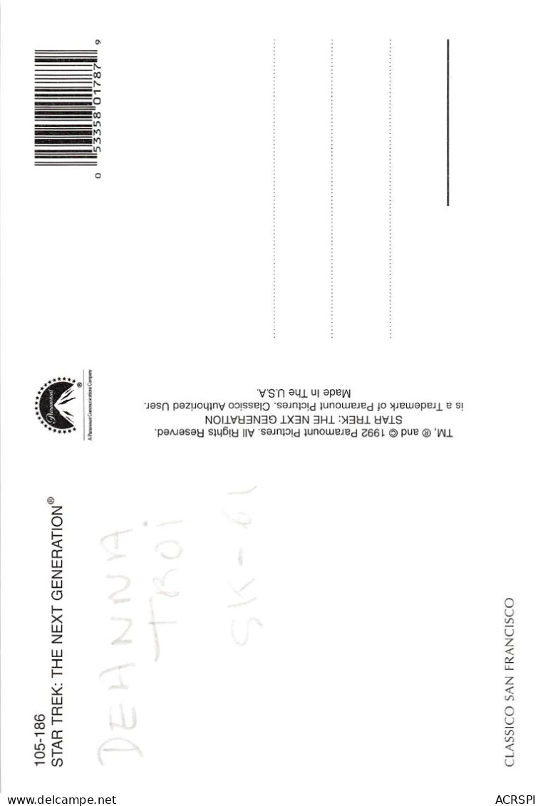 STAR TREK  DEANNA TROI    The Next Generation  Cinema  Series Acteurs SK-61 (scan Recto-verso) OO 0999 - Series De Televisión