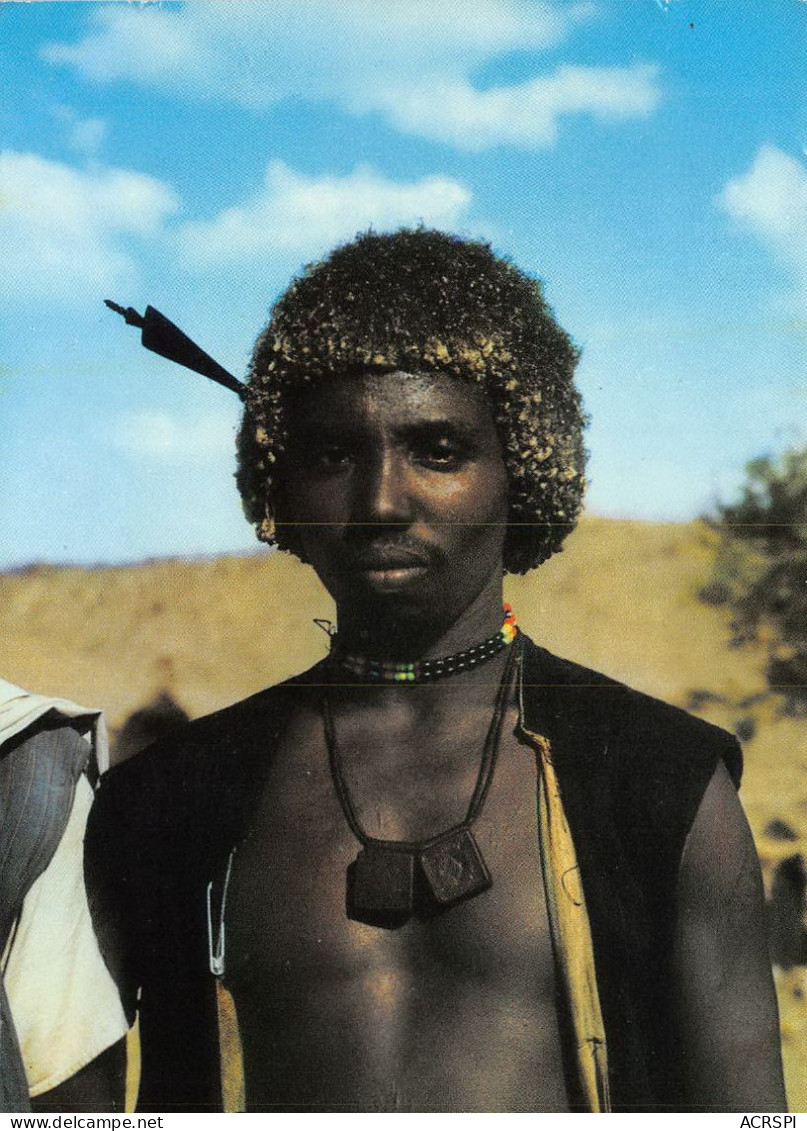 ETHIOPIE  A Kind Of Cunama Young Man Giovane CUNAMA ETHIOPIA  (scan Recto-verso) OO 0994 - Etiopía