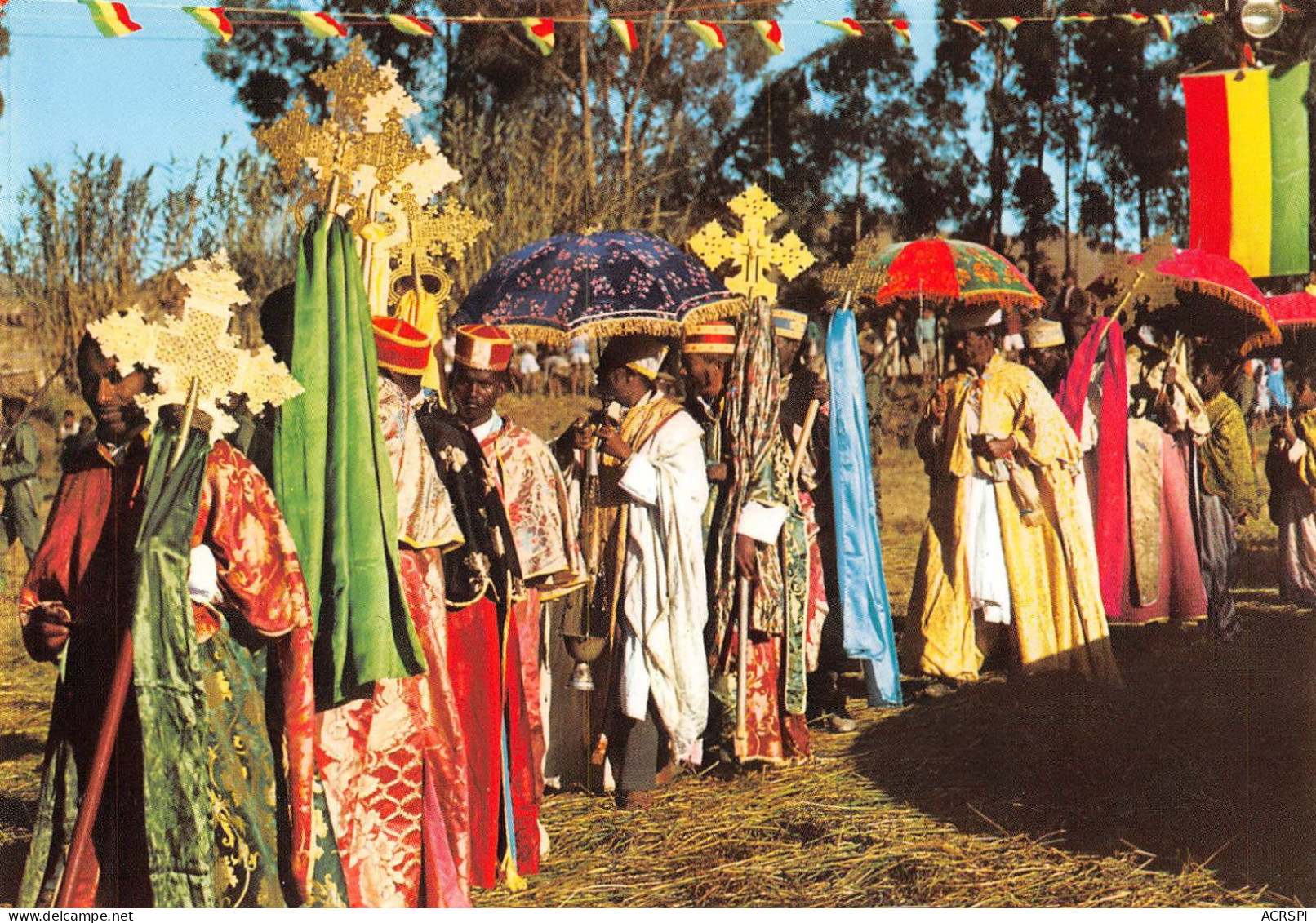 ETHIOPIE  Asmara - The Ceremony Of Timket  ETHIOPIA  (scan Recto-verso) OO 0994 - Etiopía