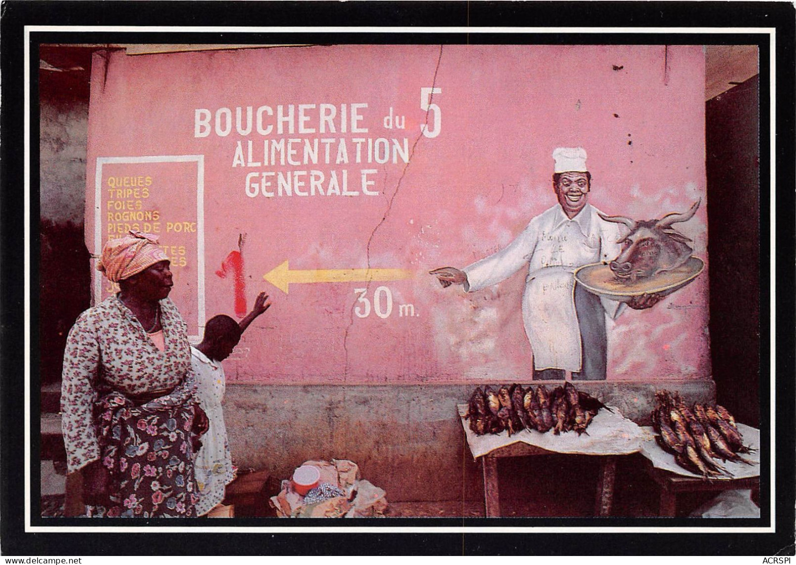 Boucherie Alimentation - LIBREVILLE - Gabon - Chez Bonne Idée Photo Jean Marie L   (scan Recto-verso) OO 0994 - Gabón