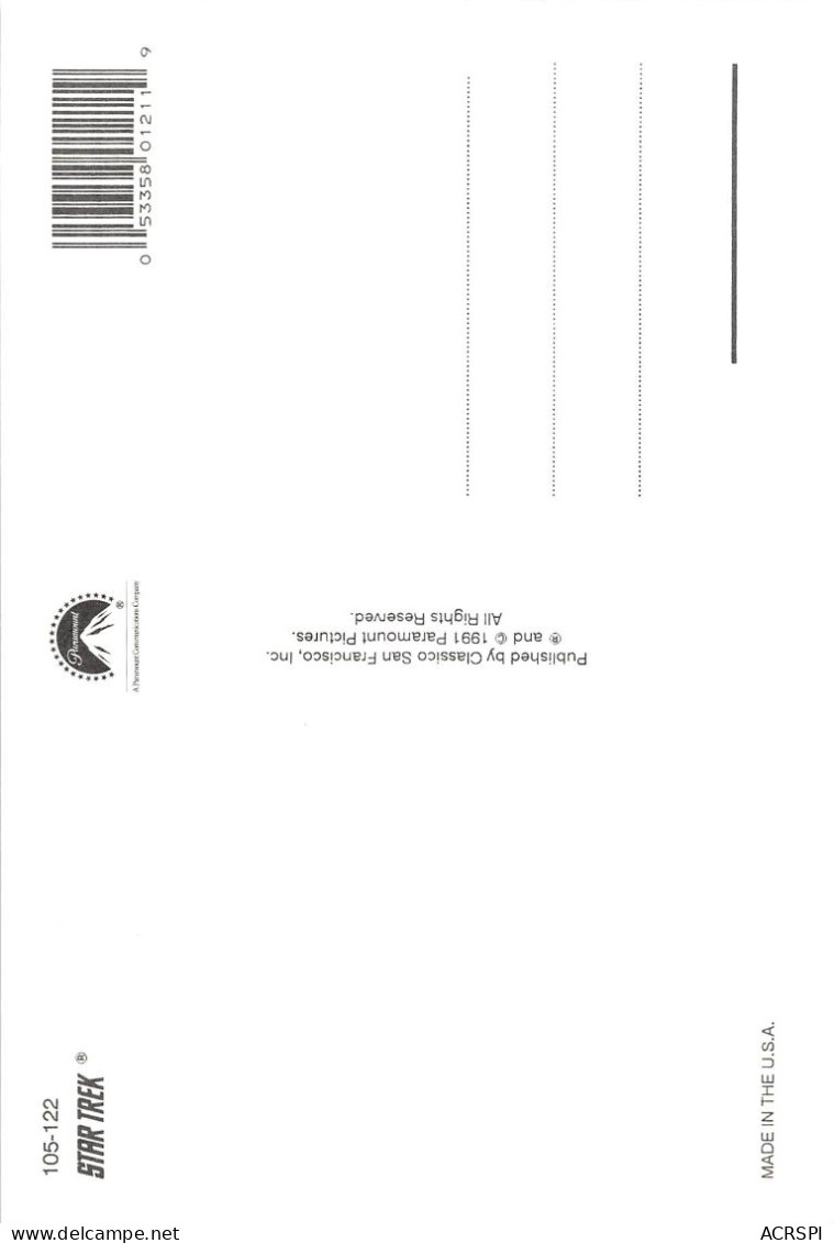 STAR  TREK Leonard Nimoy   SPOCK  PORTRAIT  105 122  (scan Recto-verso) OO 0992 - Series De Televisión