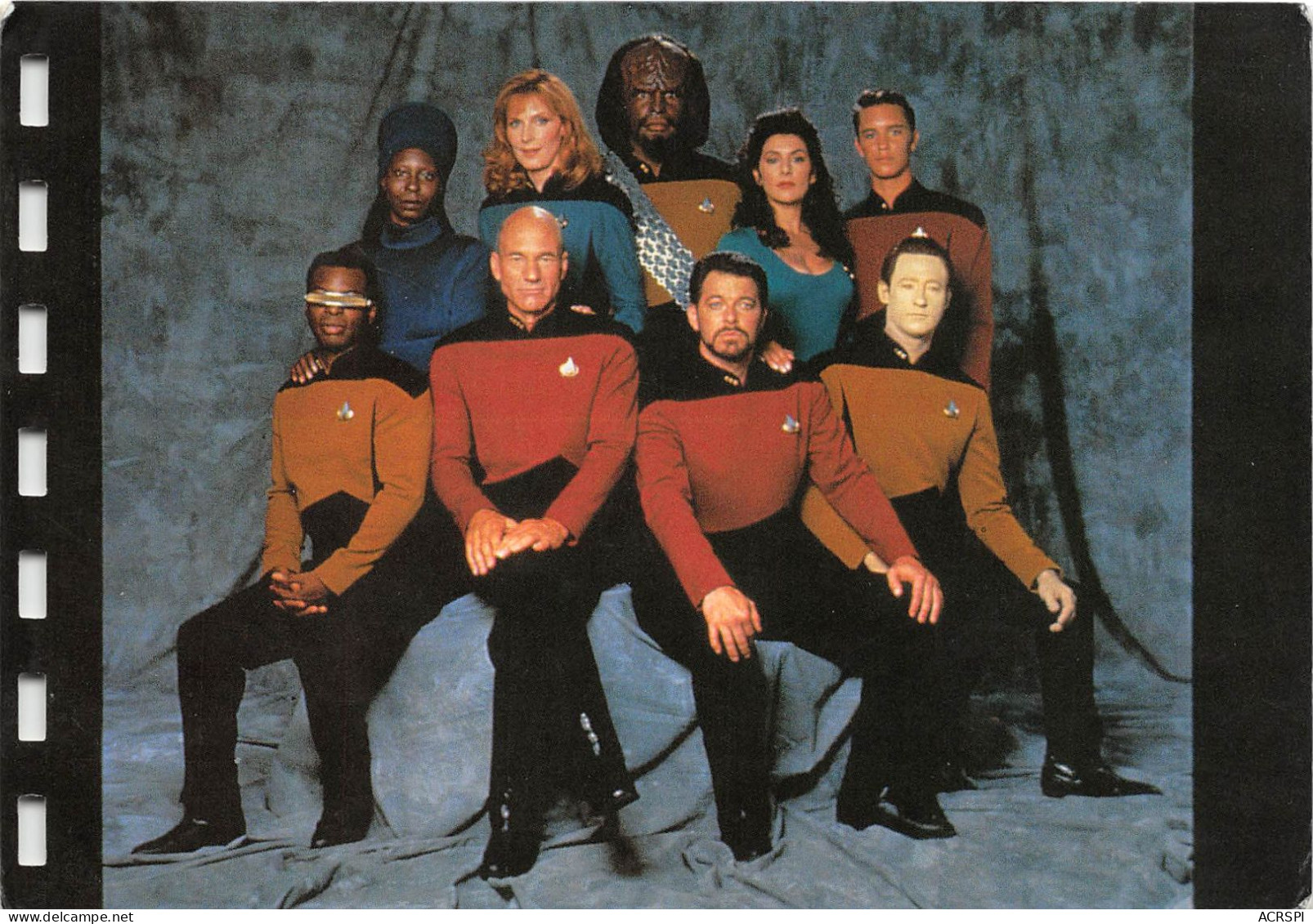 STAR TREK  The Next Generation  Photo Group    (scan Recto-verso) OO 0987 - Series De Televisión