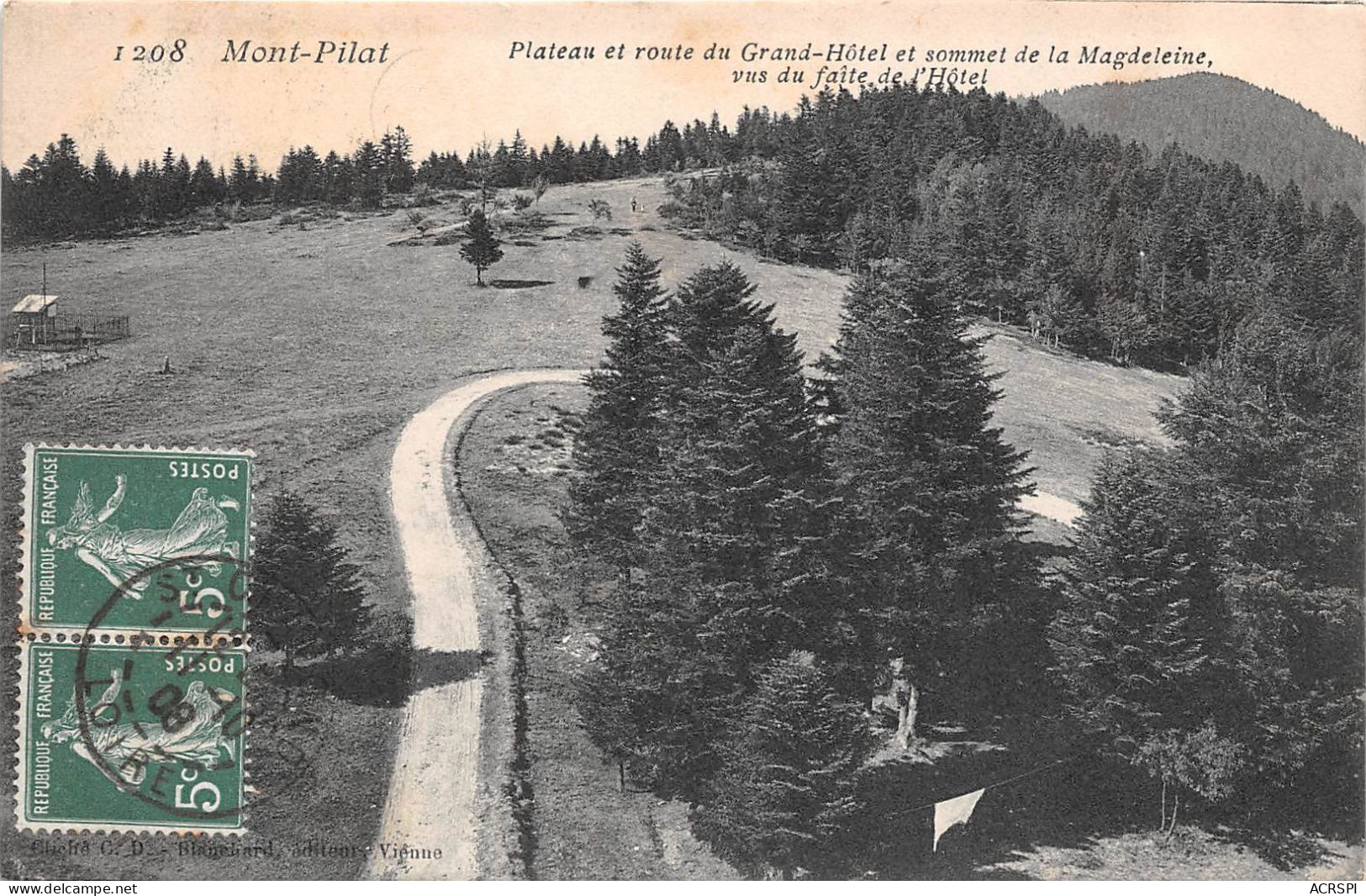 SAINT CHAMOND Plateau Et Route Du Grand Hotel Du MONT PILAT (scan Recto-verso) OO 0983 - Saint Chamond