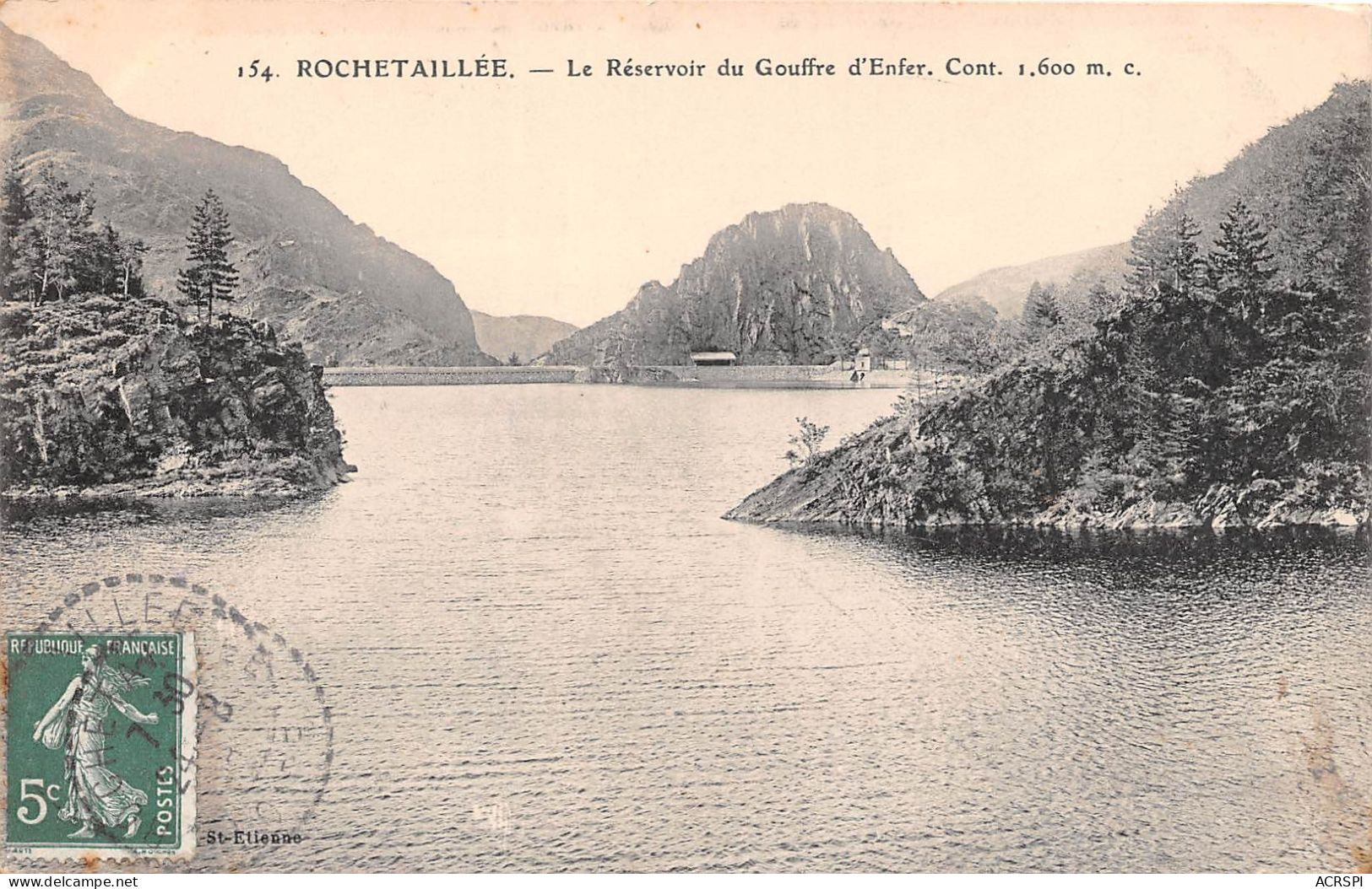 ROCHETAILLEE Le Reservoire Du Gouffre D'enfer (scan Recto-verso) OO 0983 - Rochetaillee