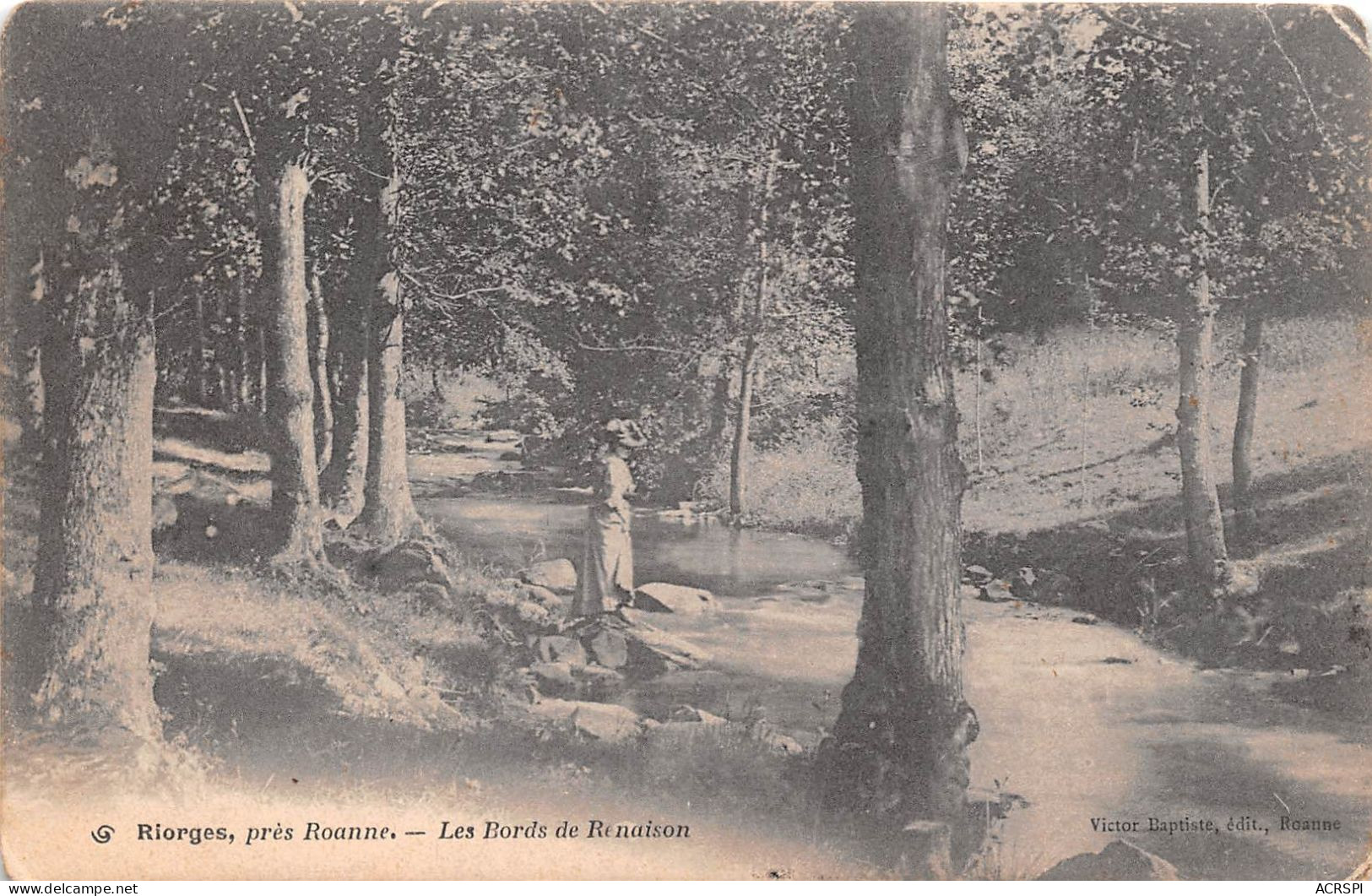 42 - RIORGES - Les Bords Du Renaison (scan Recto-verso) OO 0983 - Riorges