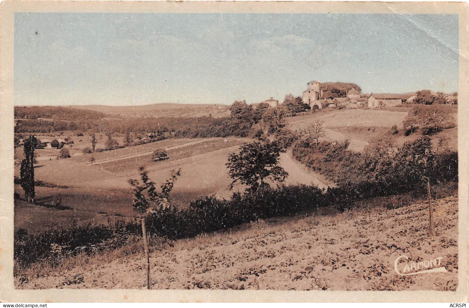 16 SAINT AMANT DE MONTMOREAU L'EGLISE  Vue Generale (scan Recto-verso) OO 0981 - Autres & Non Classés