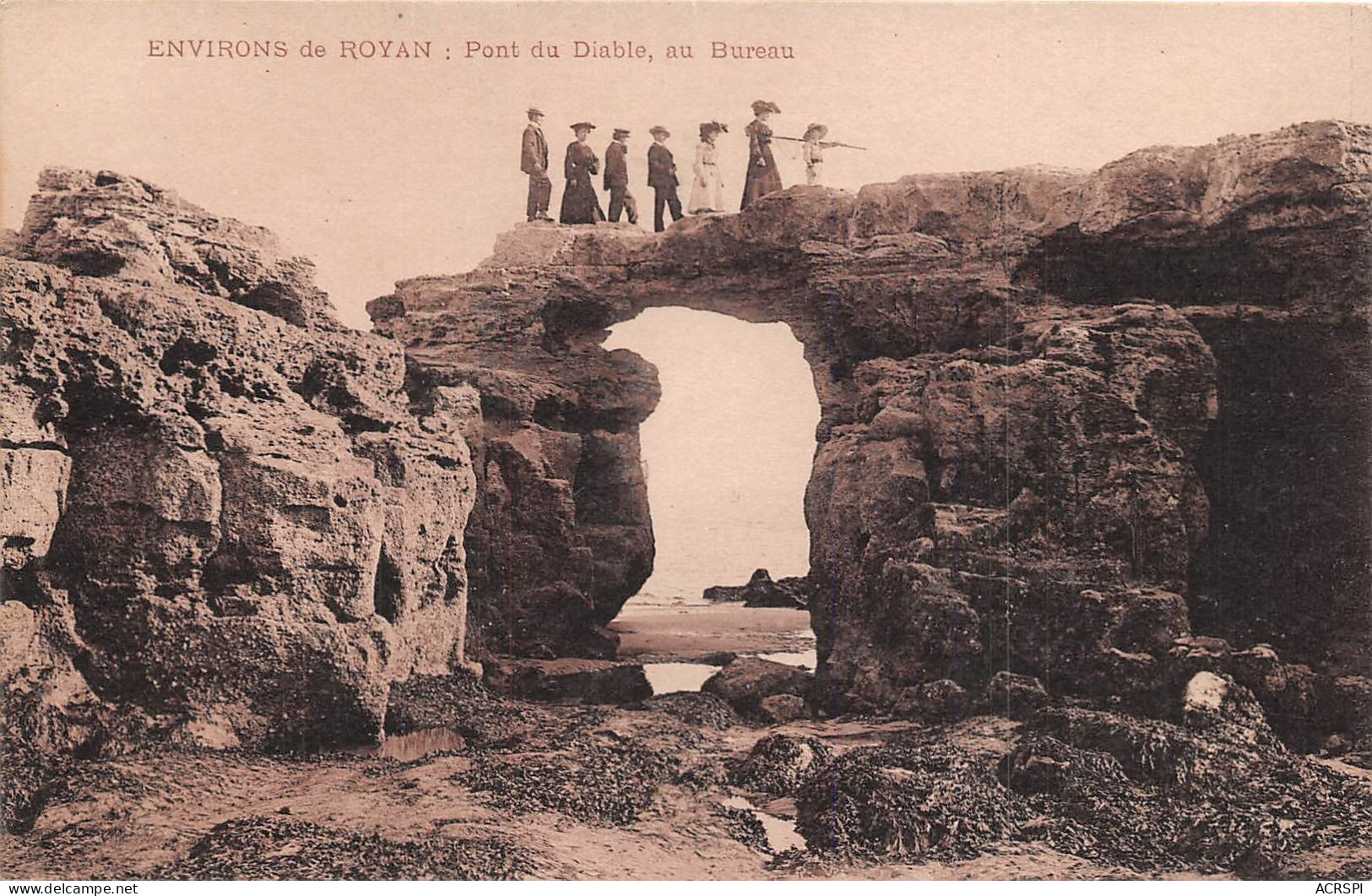 ROYAN Le Pont Du Diable Au Bureau (scan Recto-verso) OO 0977 - Royan
