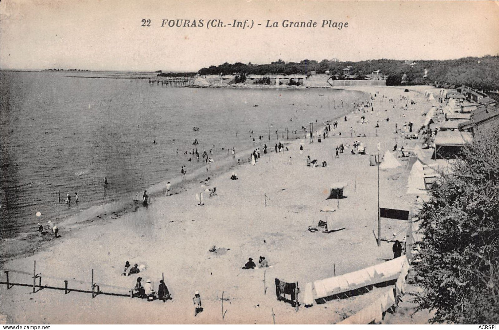 Fouras  La Grande Plage  (scan Recto-verso) OO 0977 - Fouras-les-Bains