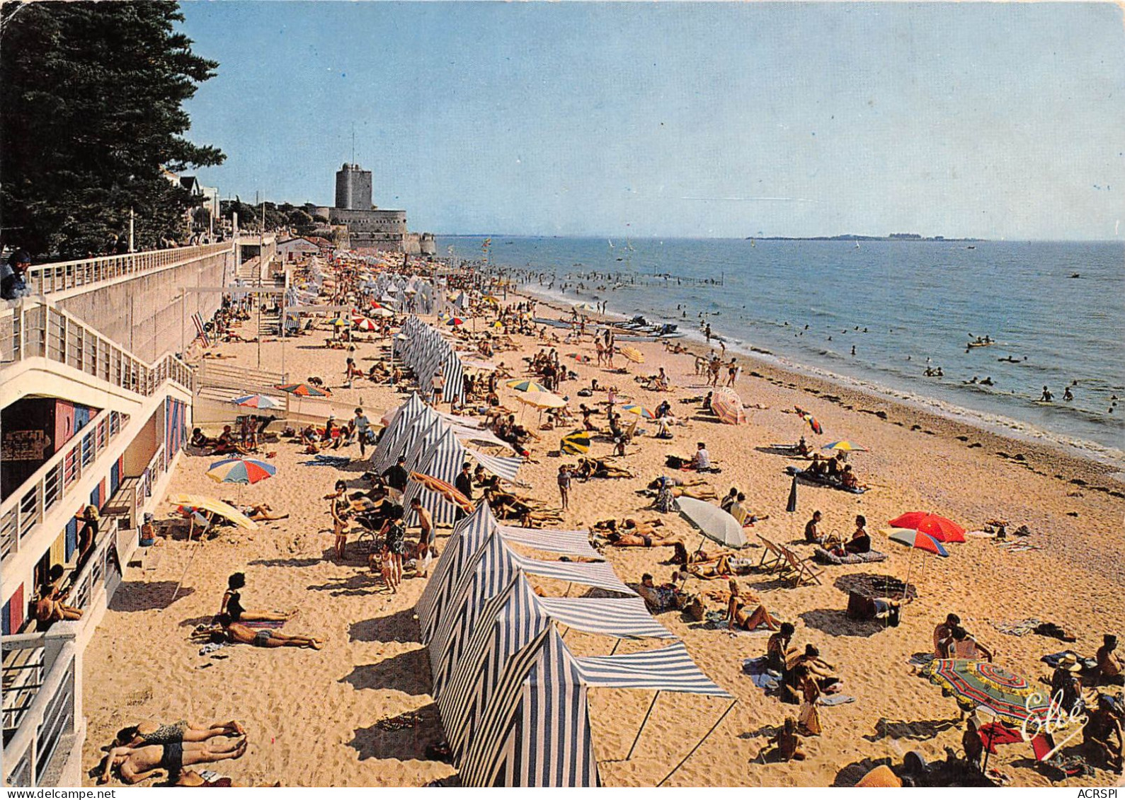 Fouras Vue D'ensemble De La Grande Plage , Le Semaphore ( Pierre Loti)   (scan Recto-verso) OO 0977 - Fouras-les-Bains