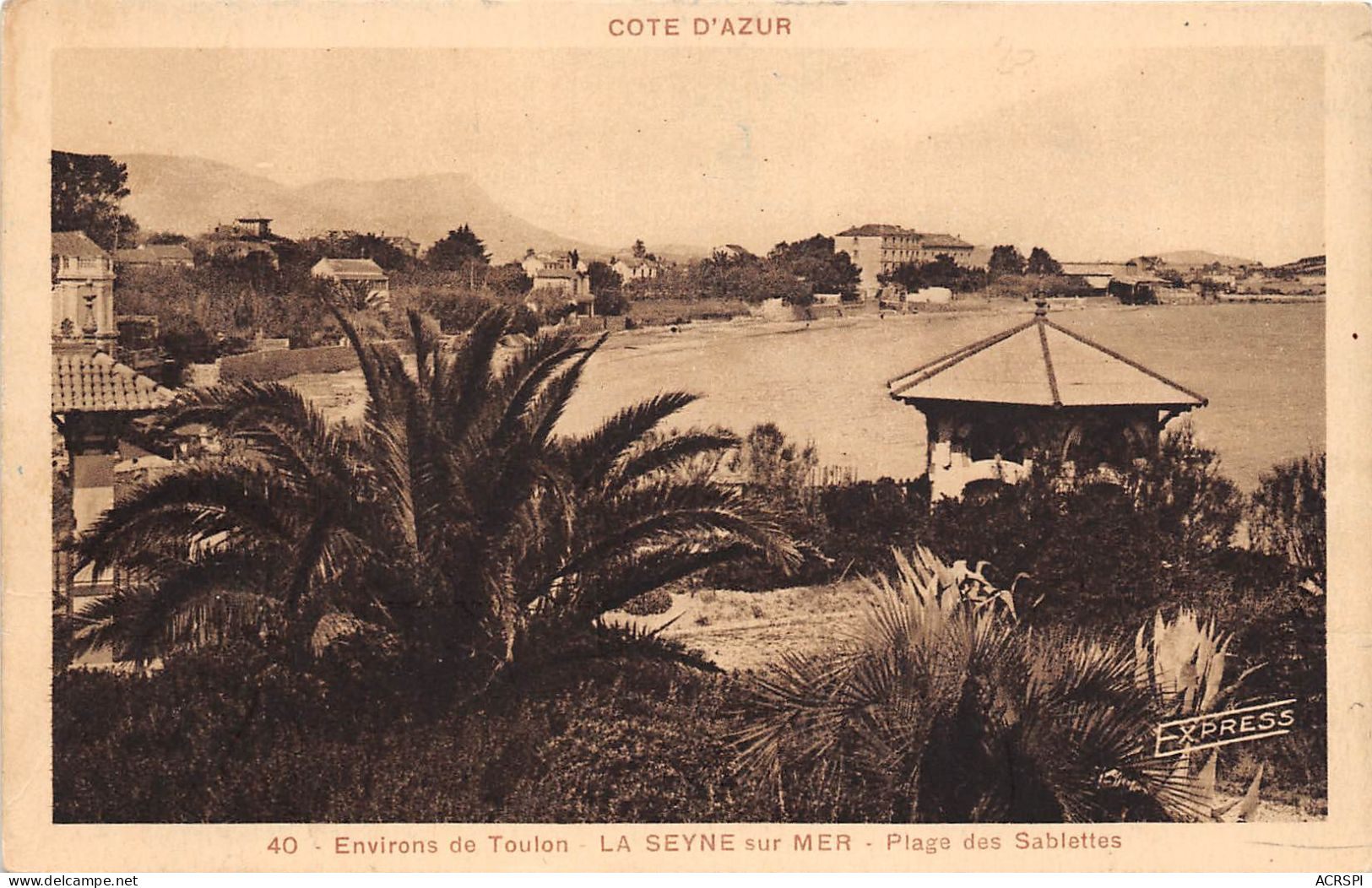 TOULON La Seyne Sur Mer Plage Des SABLETTES (scan Recto-verso) OO 0973 - Toulon