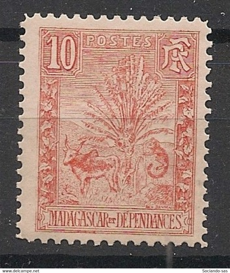 MADAGASCAR - 1903 - N°YT. 67 - Zébu 10c Rouge - Neuf Luxe** / MNH / Postfrisch - Unused Stamps