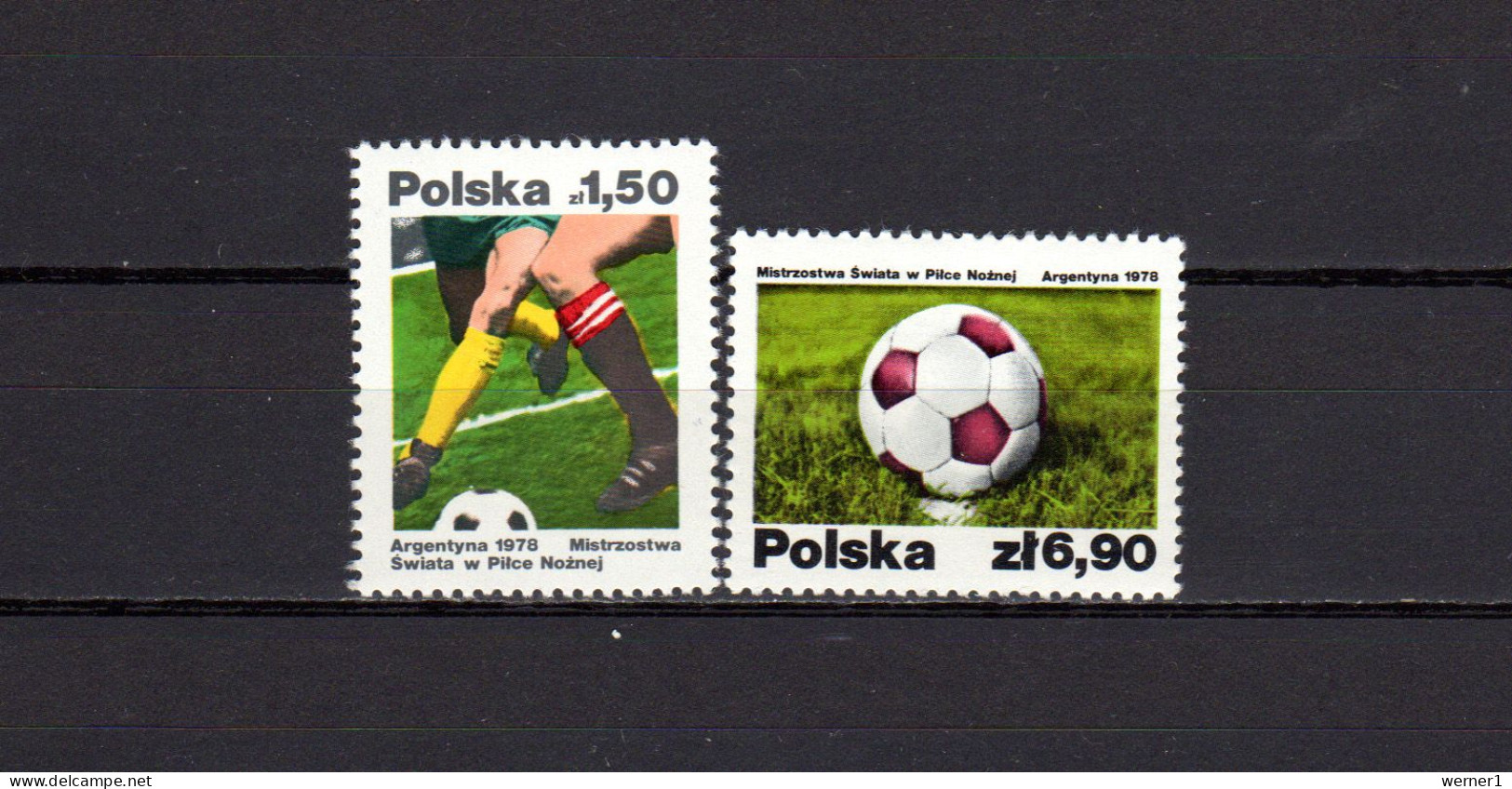 Poland 1978 Football Soccer World Cup Set Of 2 MNH - 1978 – Argentine
