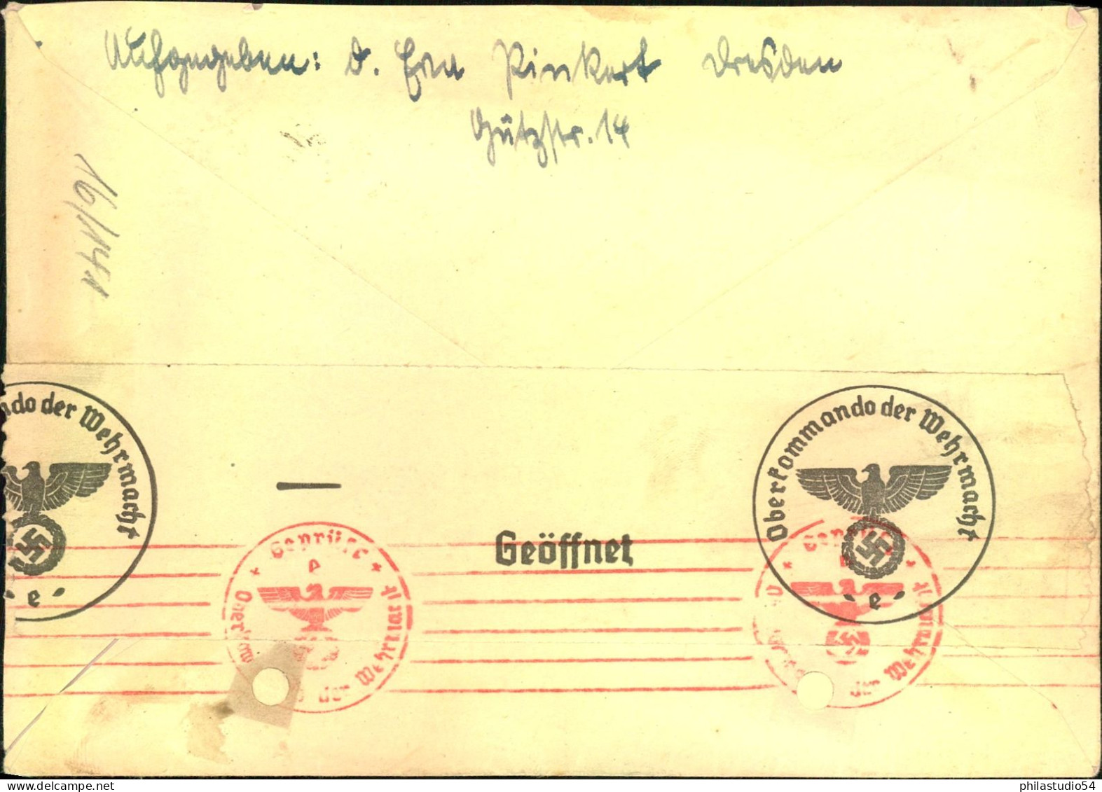 1941, Auslands-Luftpostbrief Ab Dresden In Die Schweiz - Lettres & Documents
