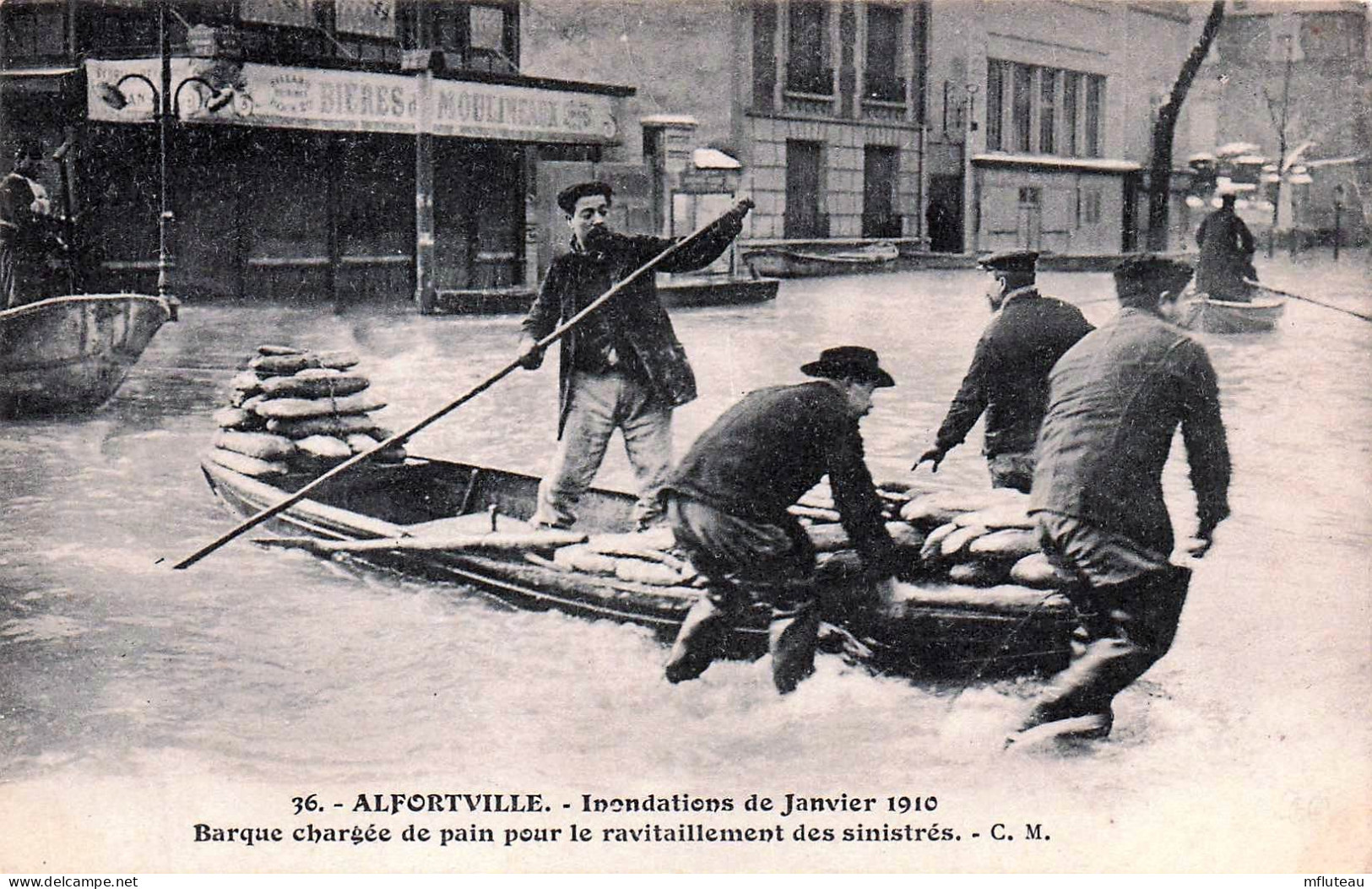 94* ALFORTVILLE    Crue 1910  - Ravitaillement Des Sinistres       RL45,0330 - Alfortville