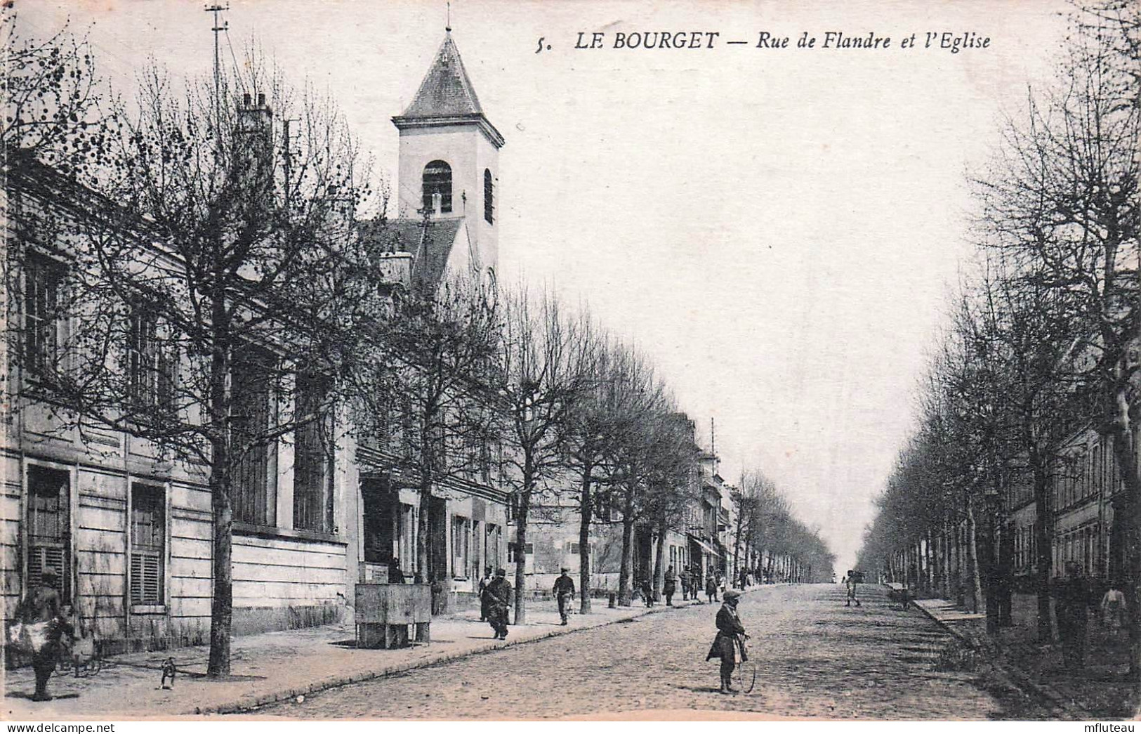 93* LE BOURGET  Rue De Flandre – Eglise       RL45,0146 - Le Bourget