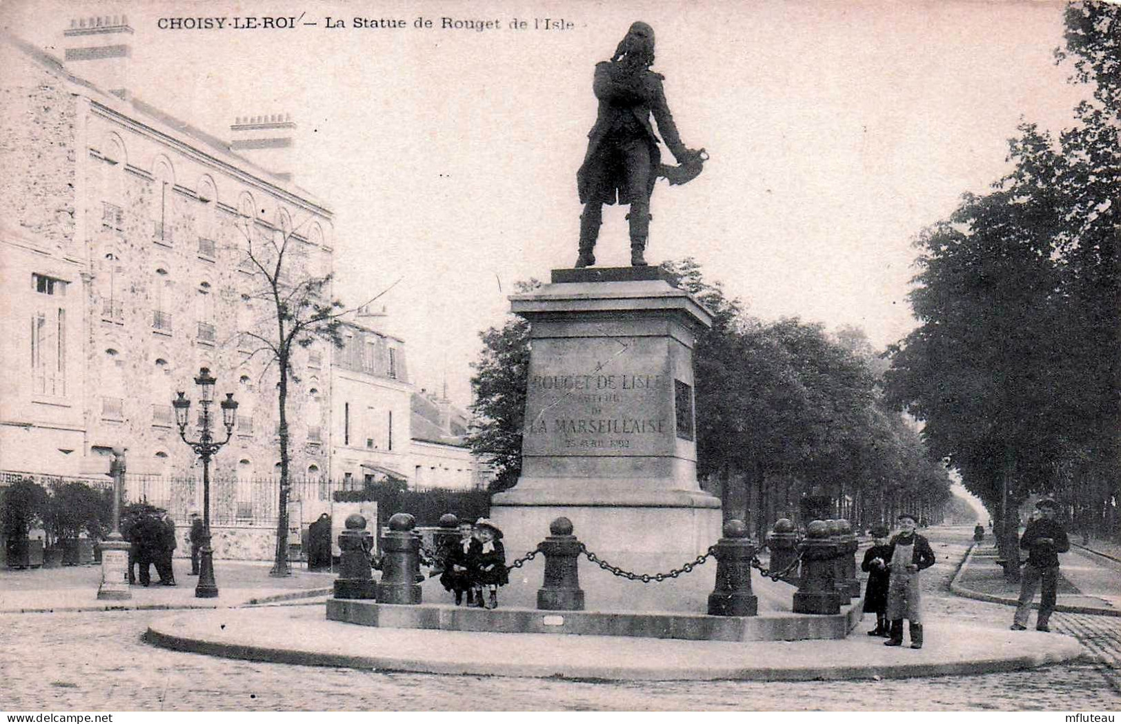 94* CHOISY LE ROI  Statue Rouget De L Isle    RL45,0845 - Choisy Le Roi