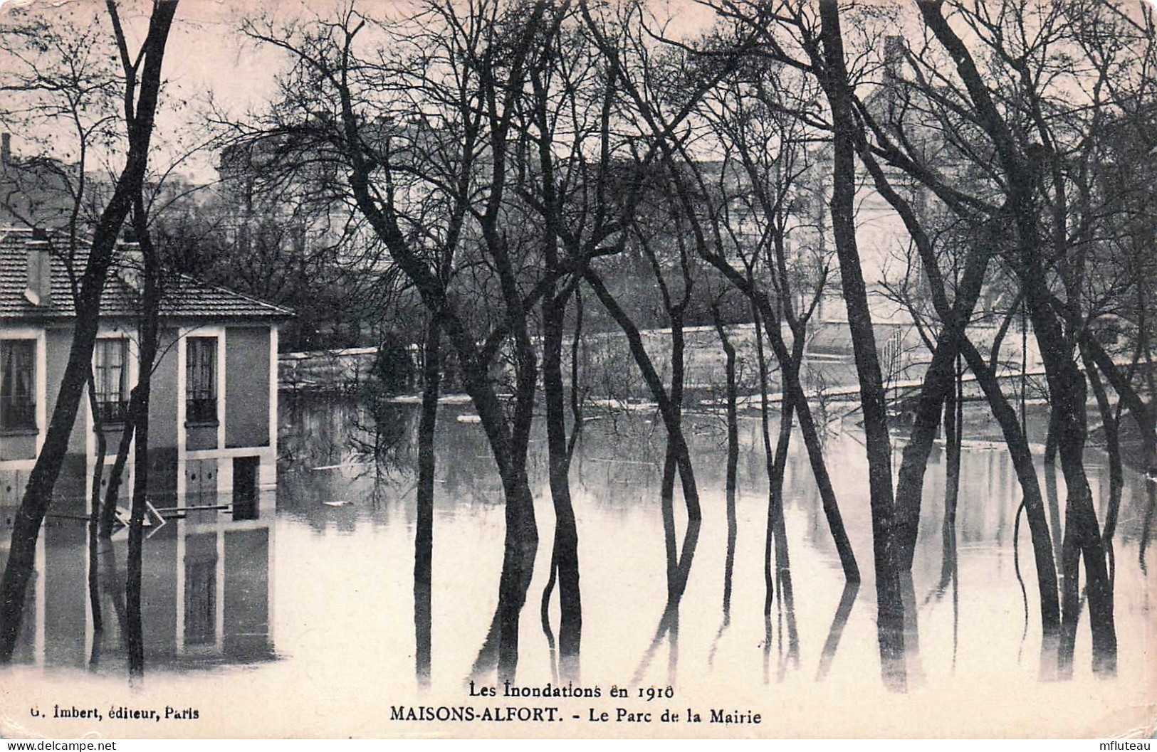 94* MAISONS ALFORT  Crue 1910 – Parc De La Mairie  RL45,1501 - Maisons Alfort