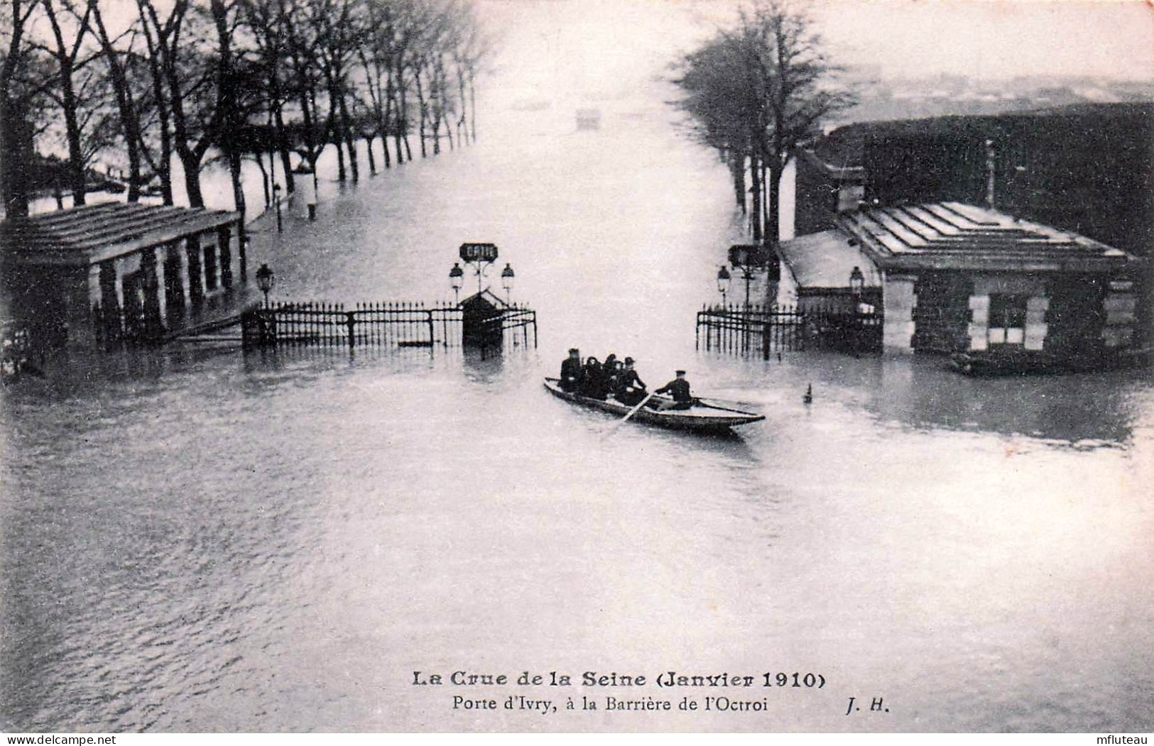 94* IVRY  S/SEINE Crue 1910 – Barriere De L Octroi   RL45,1197 - Ivry Sur Seine