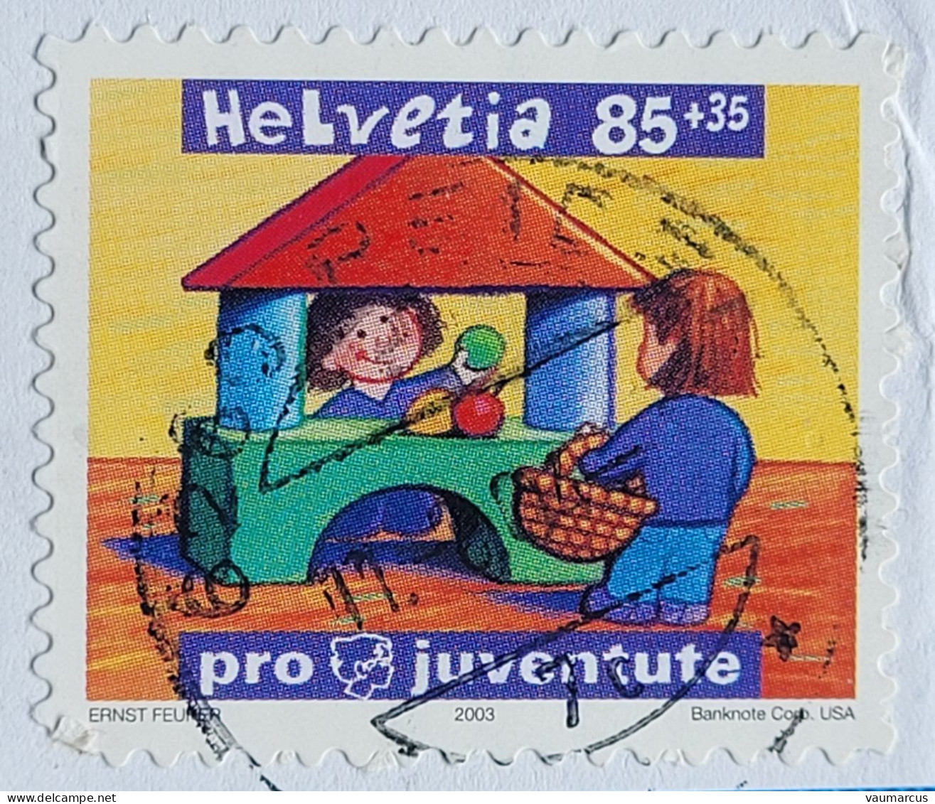 2003 Zu J 370 PRO JUVENTUTE Obl. Sur Fragment Voir Description - Used Stamps