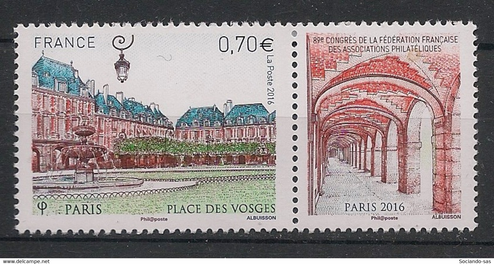 FRANCE - 2016 - N°YT. 5055 - Place Des Vosges - Neuf Luxe ** / MNH / Postfrisch - Unused Stamps