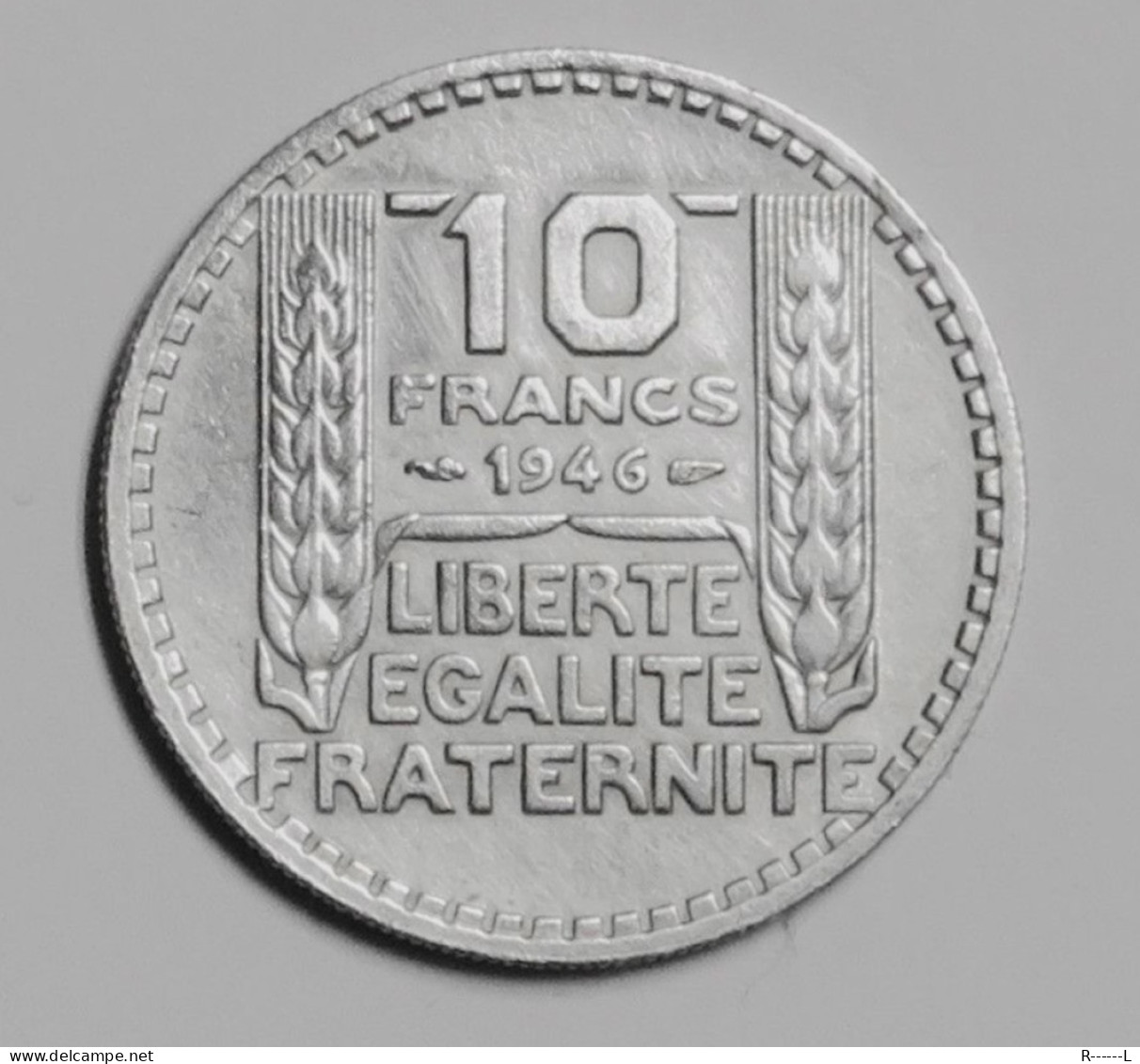 Monnaie 10 Francs 1946 Turin Grosse Tête , Rameaux Courts ( Gouvernement Provisoire ) - 10 Francs