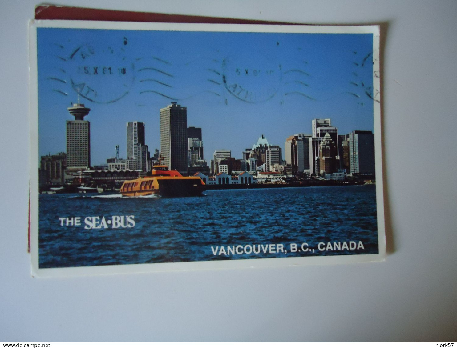 CANADA  POSTCARDS 1981 THE SEA BUS VANCOUVER   MORE  PURHRSAPS 10% DISCOUNT - Sin Clasificación