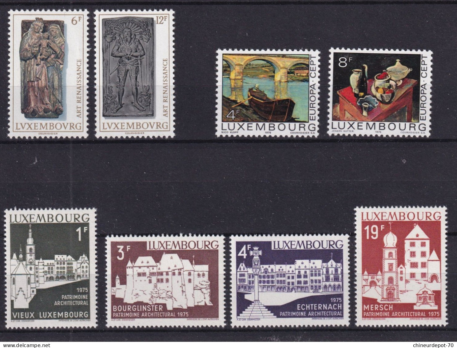 Timbres    Luxembourg Neufs ** Sans Charnières  1975-1976 - Nuevos